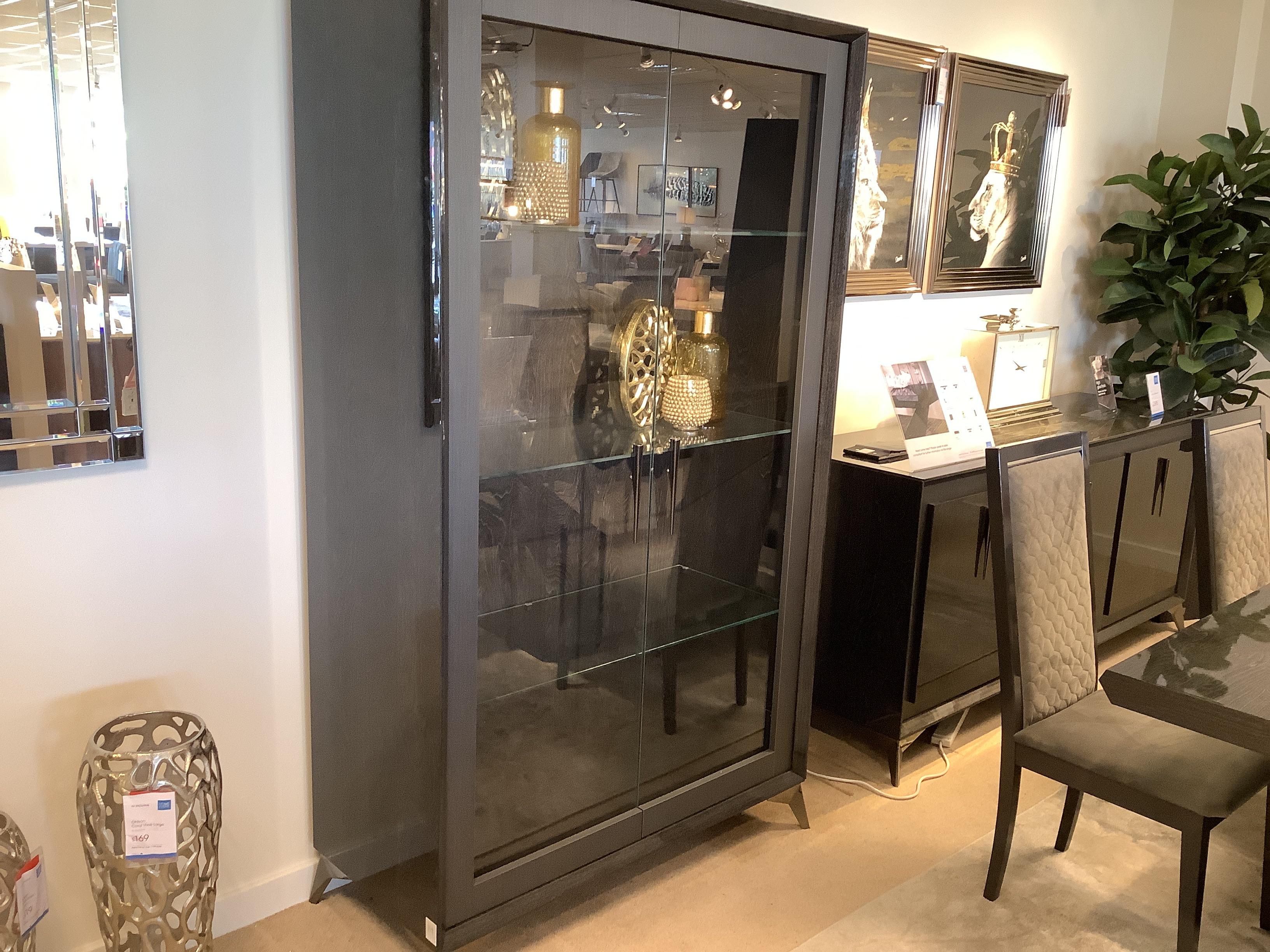 Vita 2 Door Curio Cabinet in  on Furniture Village