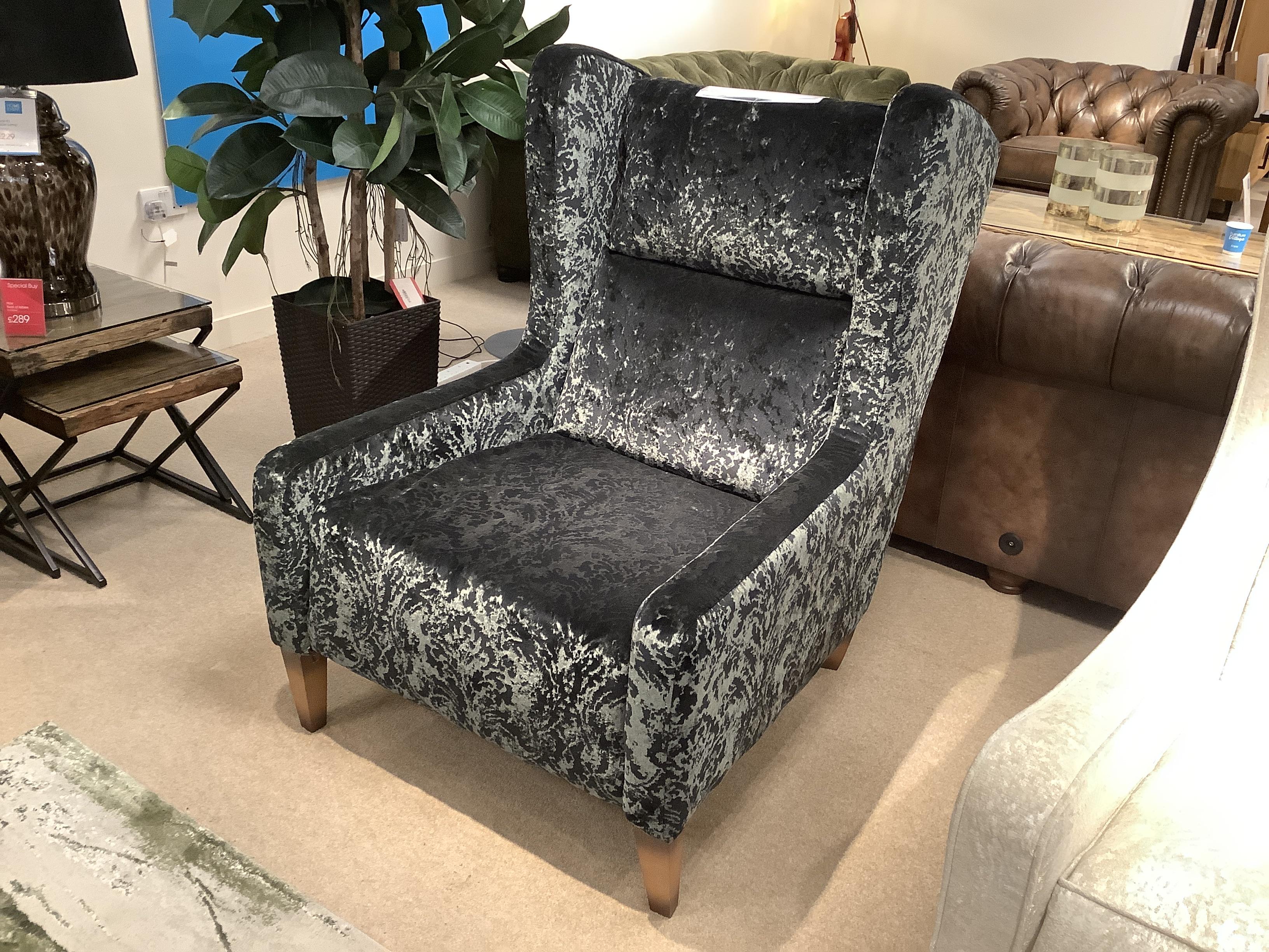 Palace Fabric Accent Chair in  on Furniture Village