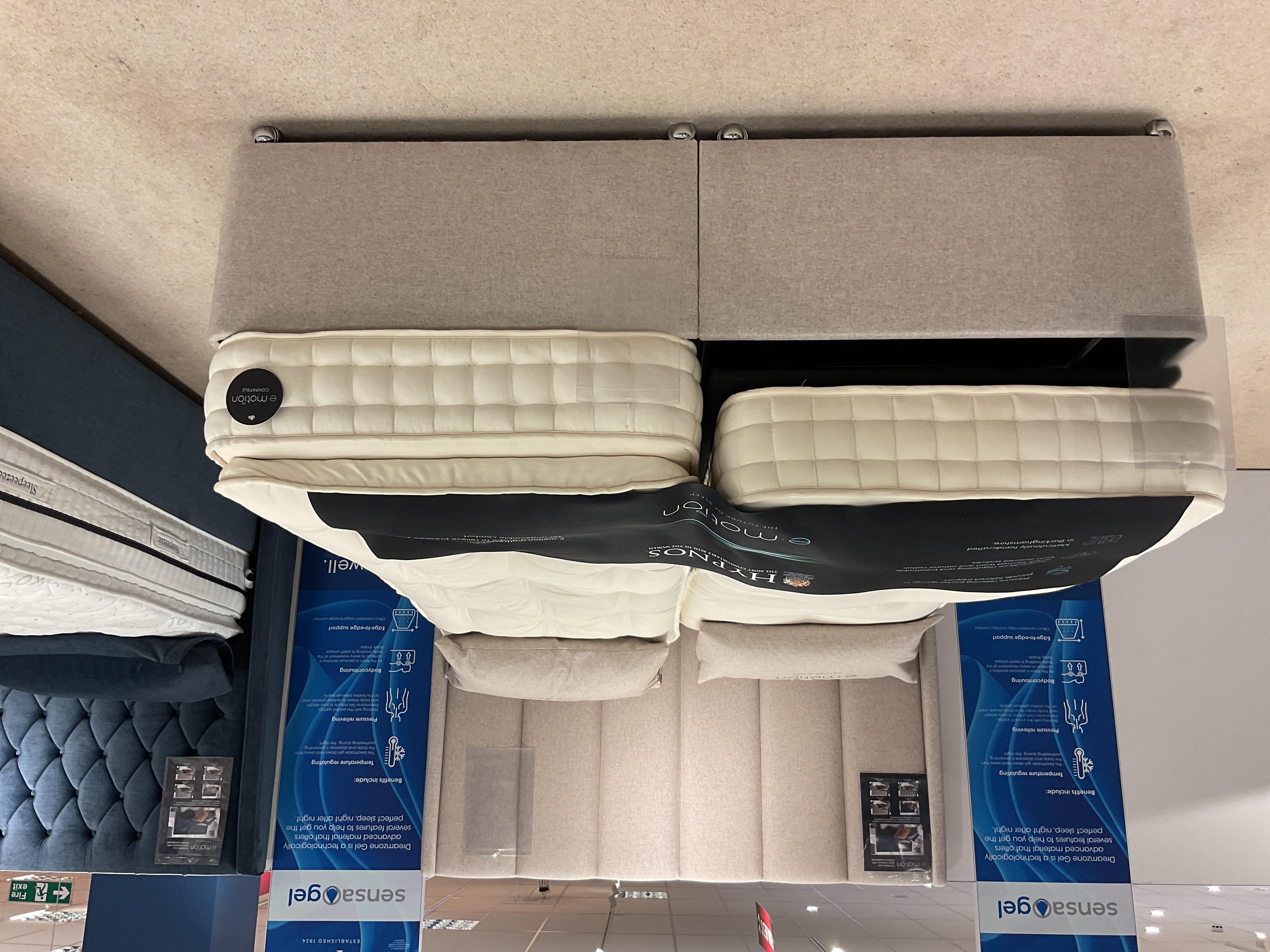 Roy 5’0 Adjustable Divan Set Hypnos E-Motion Pocket Top Mattress in  on Furniture Village