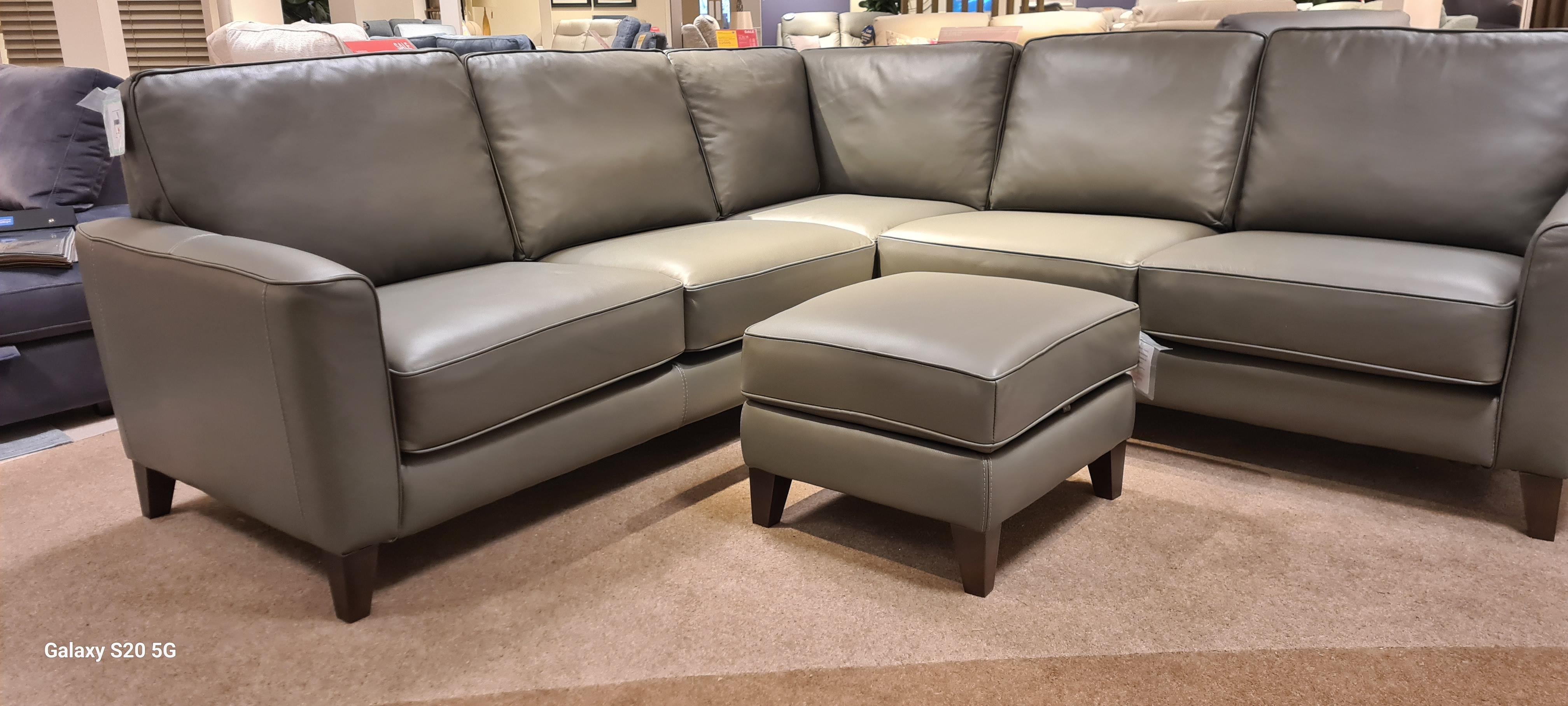 Bromsby large corner and stool in  on Furniture Village