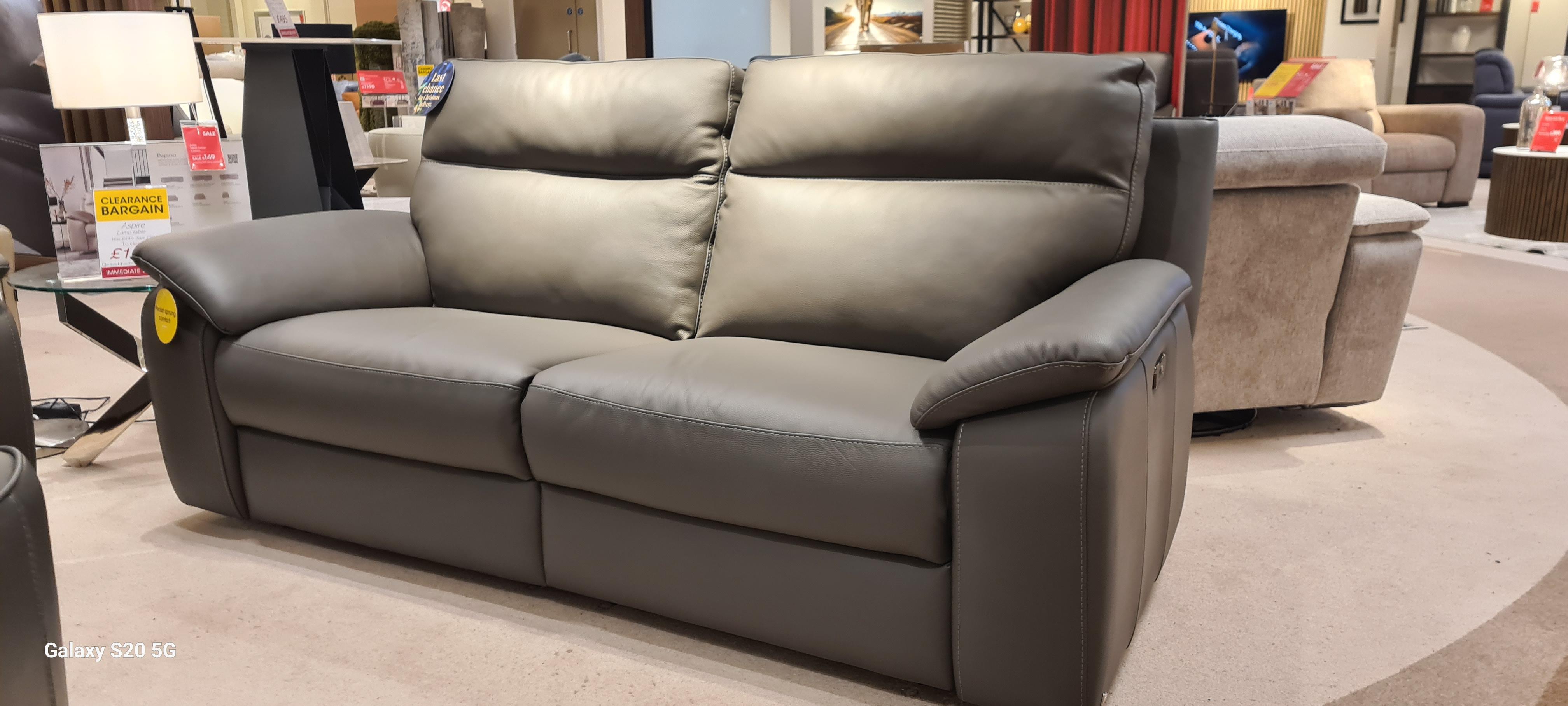 Pepino 3 seater power recliner and power recliner chair in  on Furniture Village