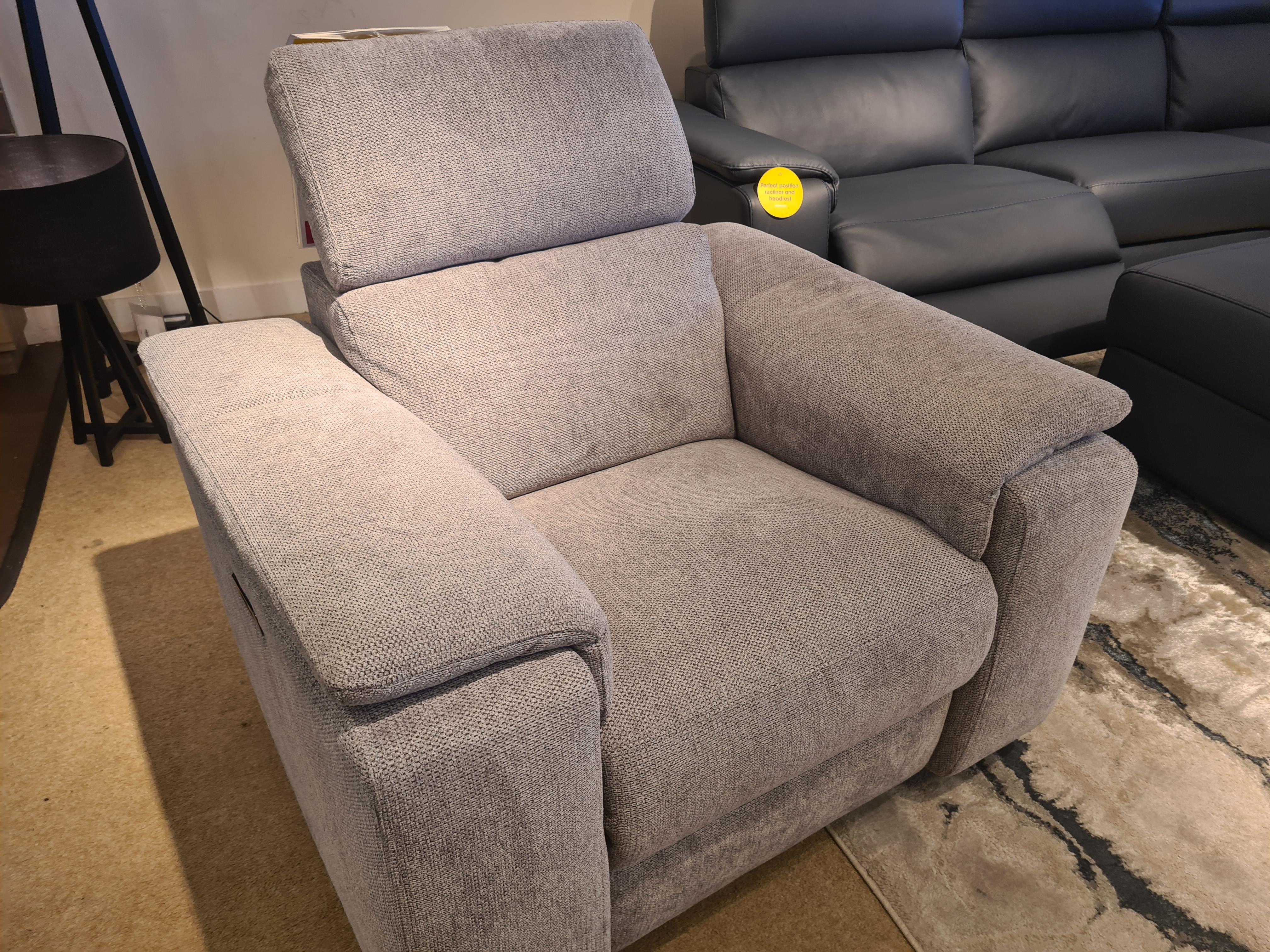 Nicoletti Davide Swivel power rocker Chair in  on Furniture Village