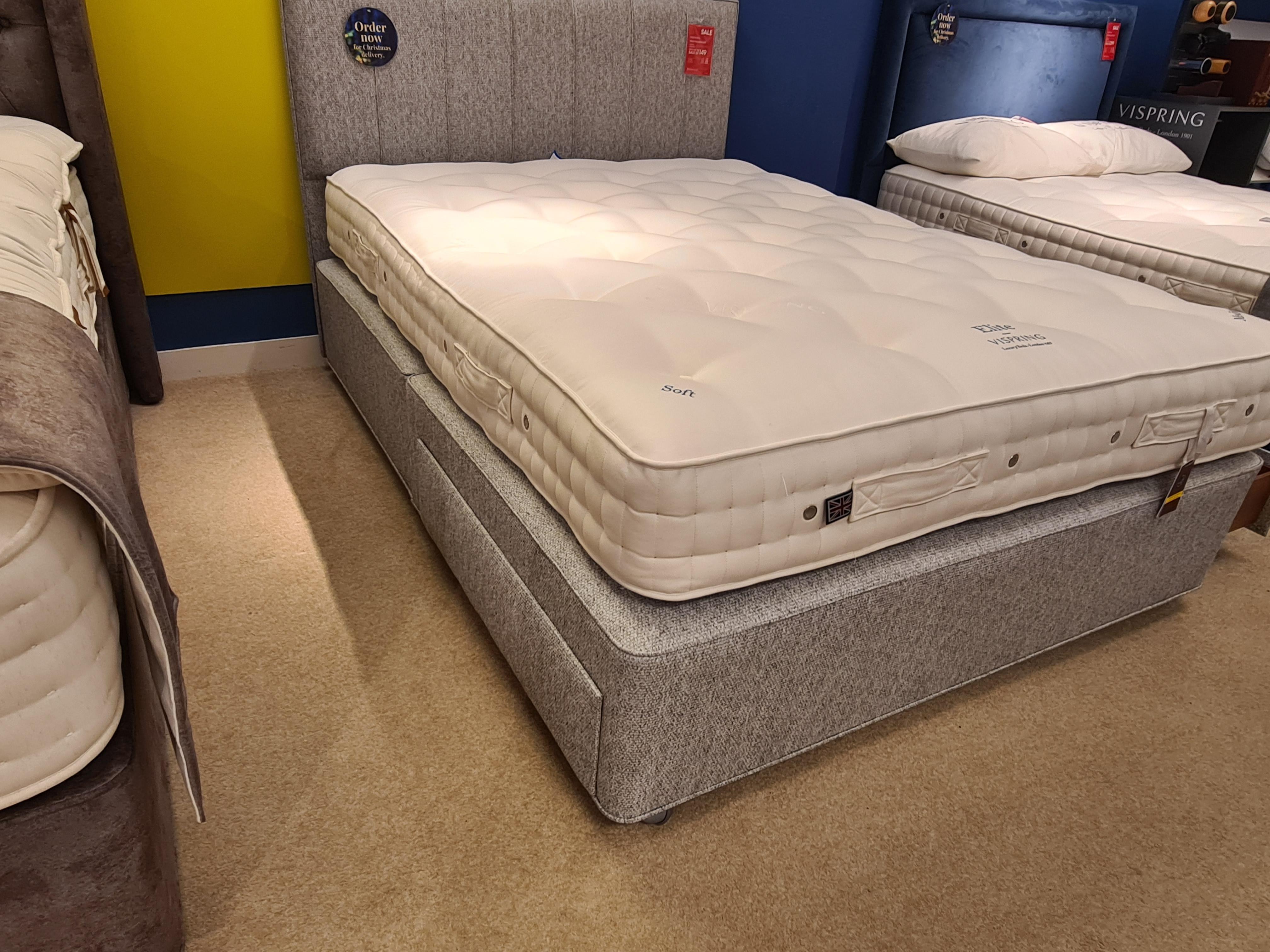 Vispring Elite 5'0 kingsize 2 Drawer Divan Set in  on Furniture Village