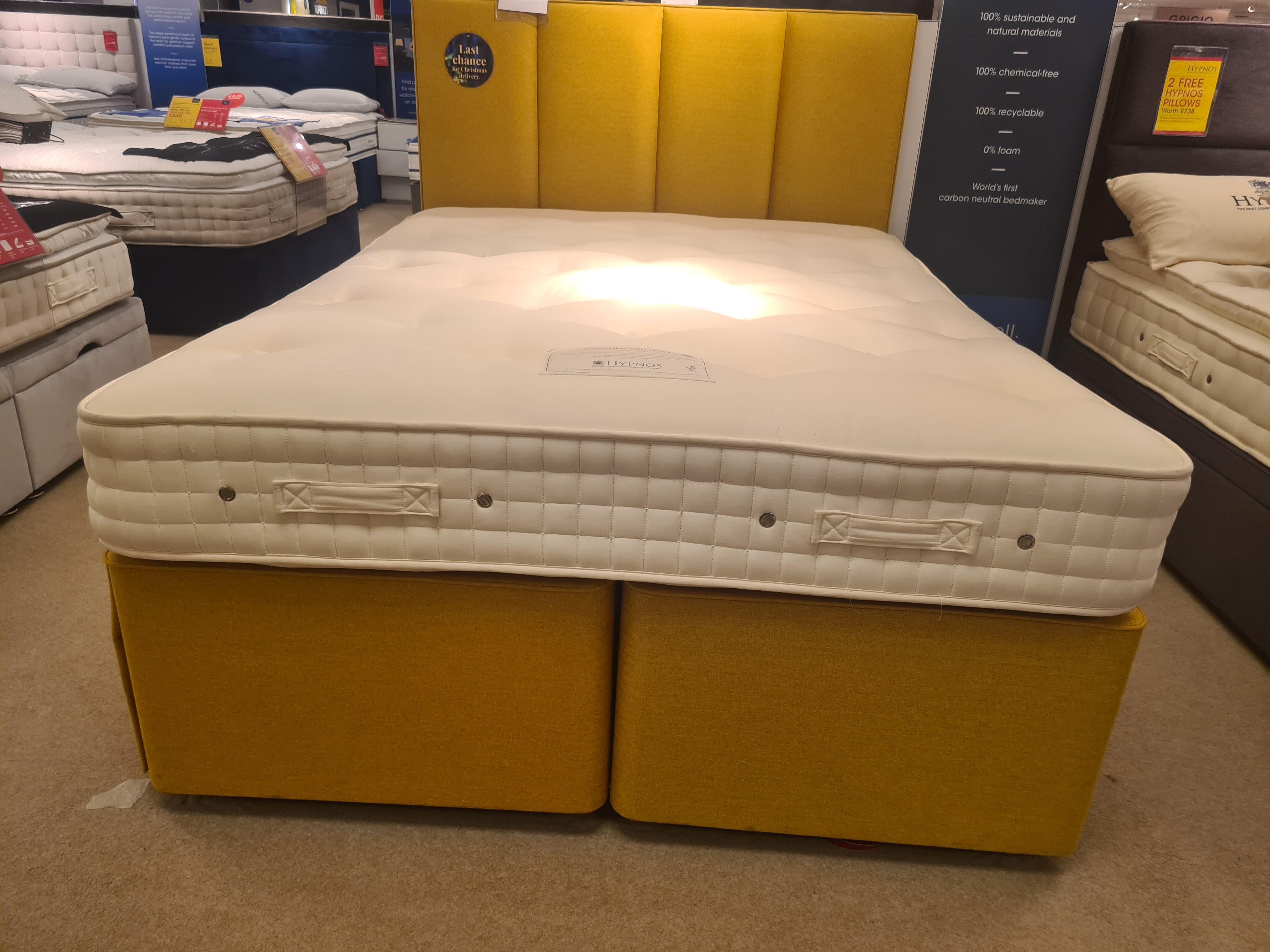 Hypnos Opulent 5'0 kingsize Divan Set with Hideaway storage in  on Furniture Village