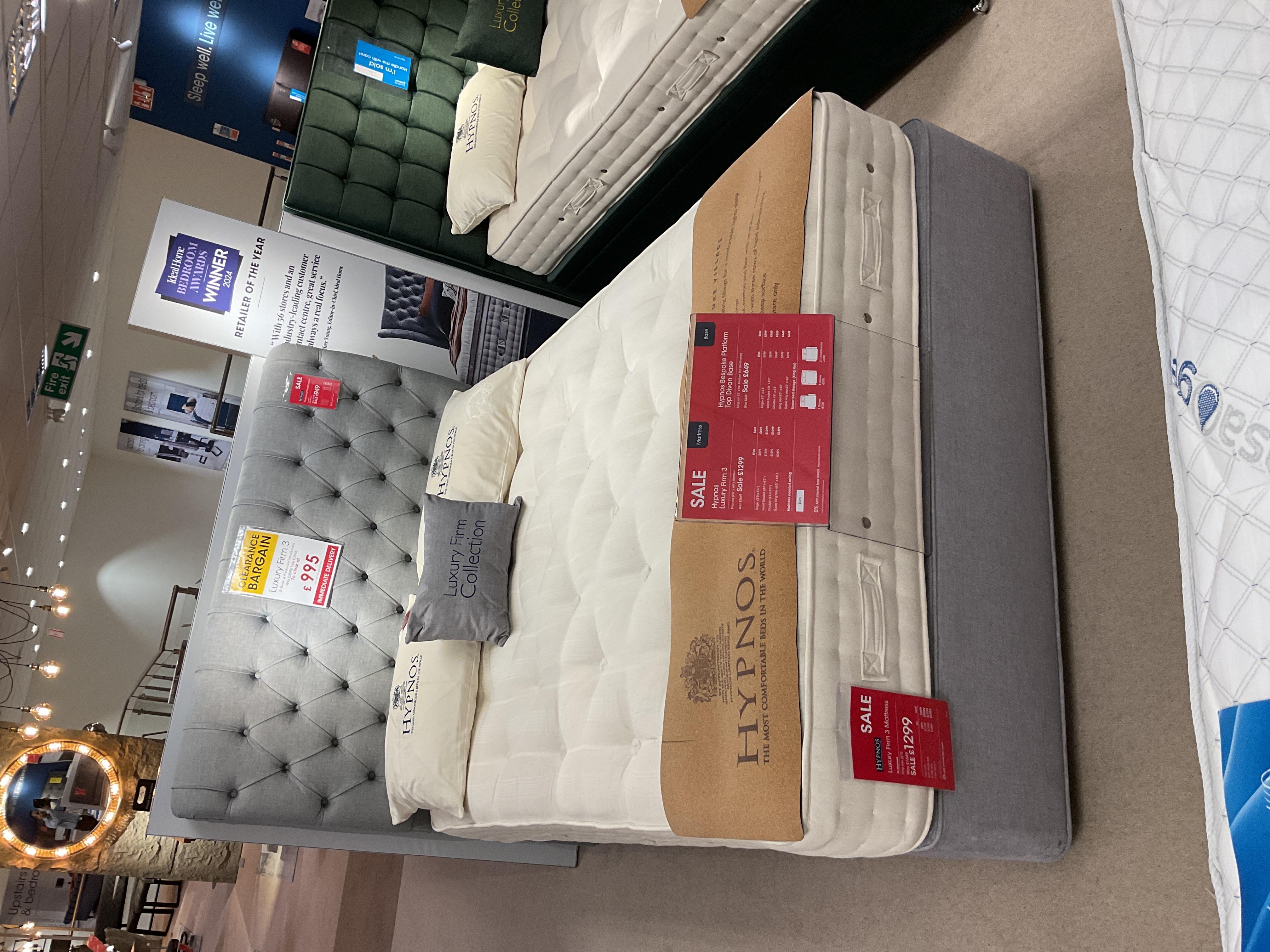 Luxury firm 3 divan set & Headboard in  on Furniture Village