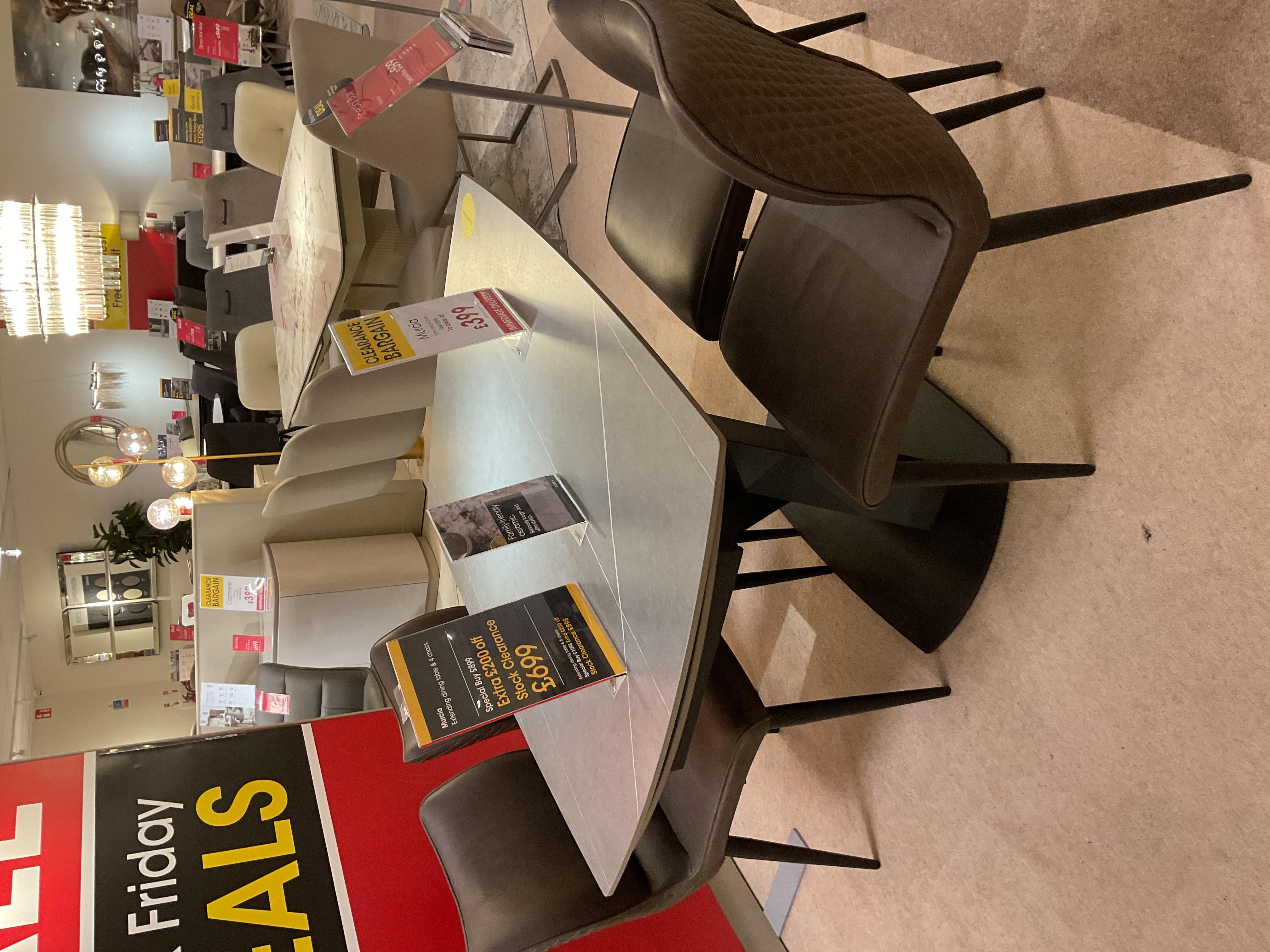 Murcia Dining Table with. 4 chairs in  on Furniture Village