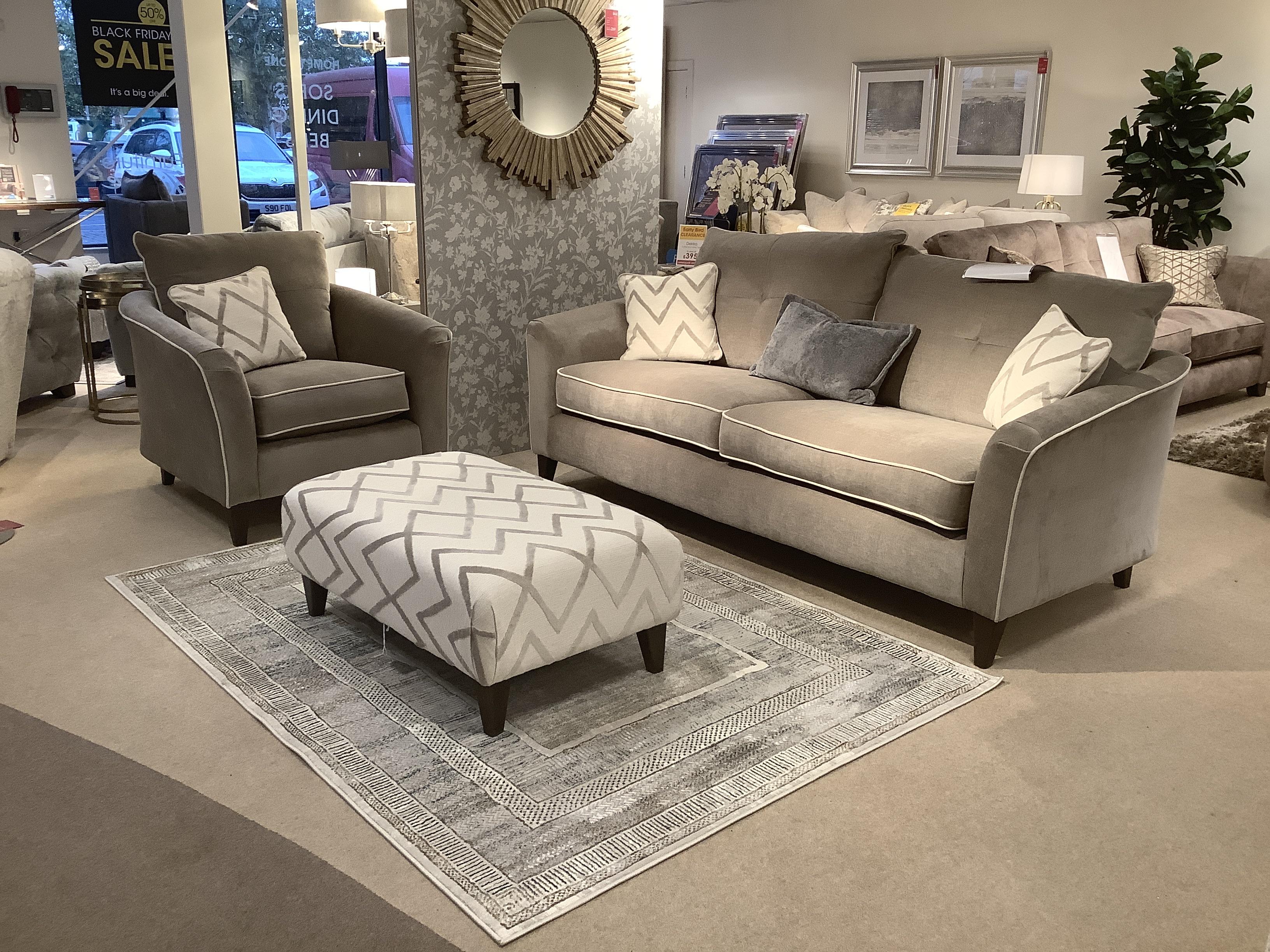 Soho 4 Seater, Chair & Footstool in  on Furniture Village
