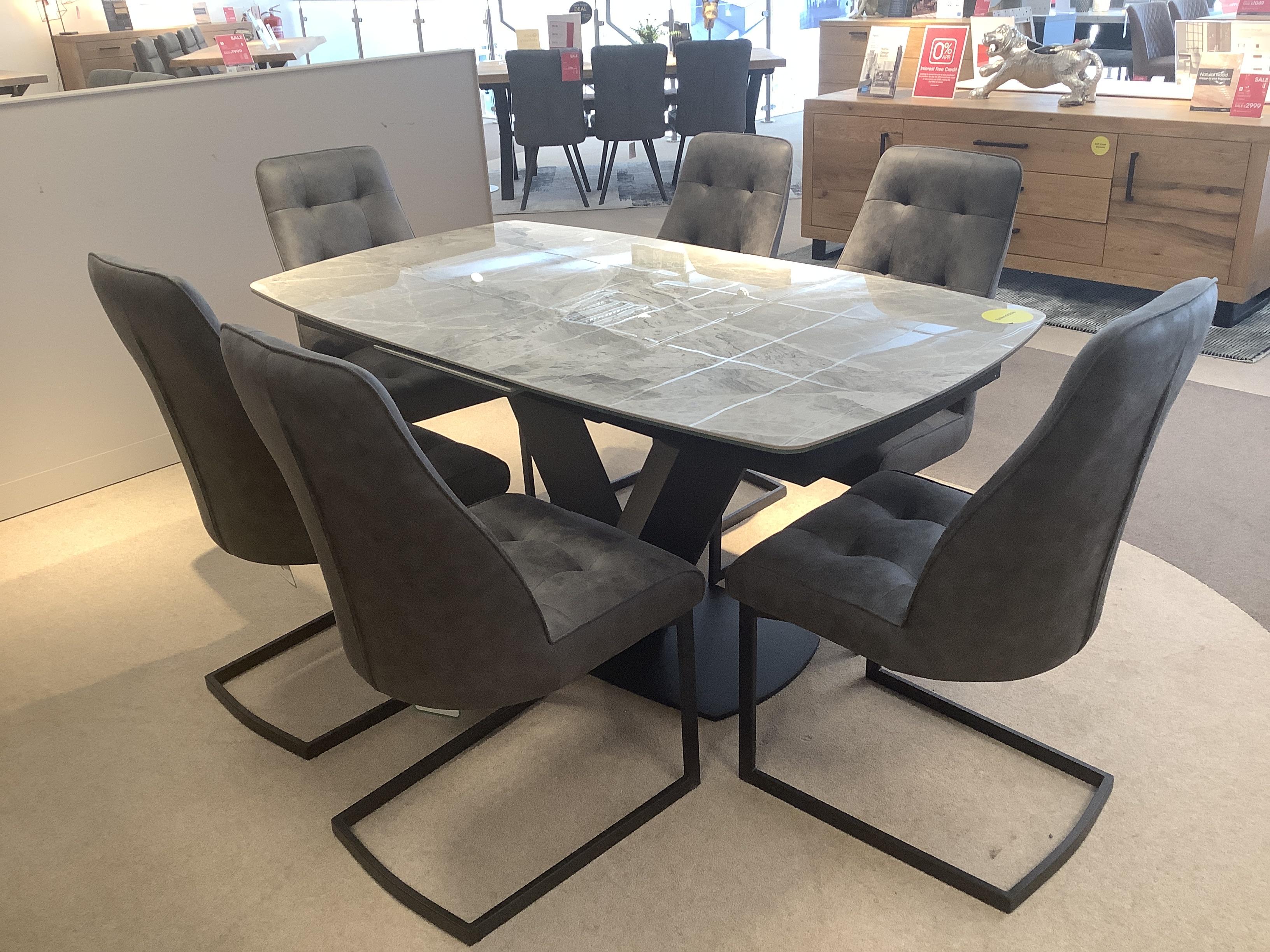 Merlin Extending Table @ 6 Chairs in  on Furniture Village