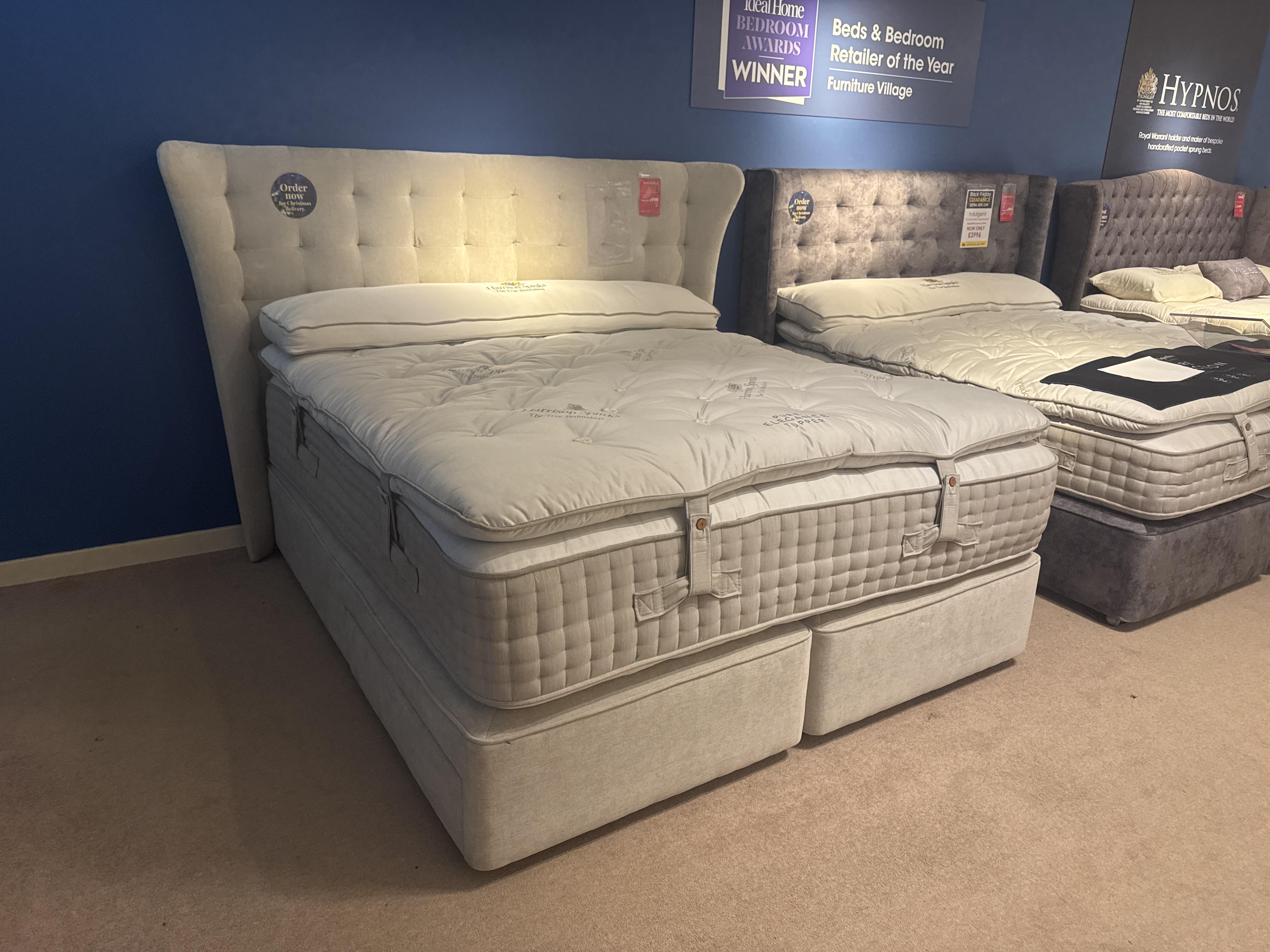 Elegance divan se with Callie headboard by Harrison Spinks in  on Furniture Village