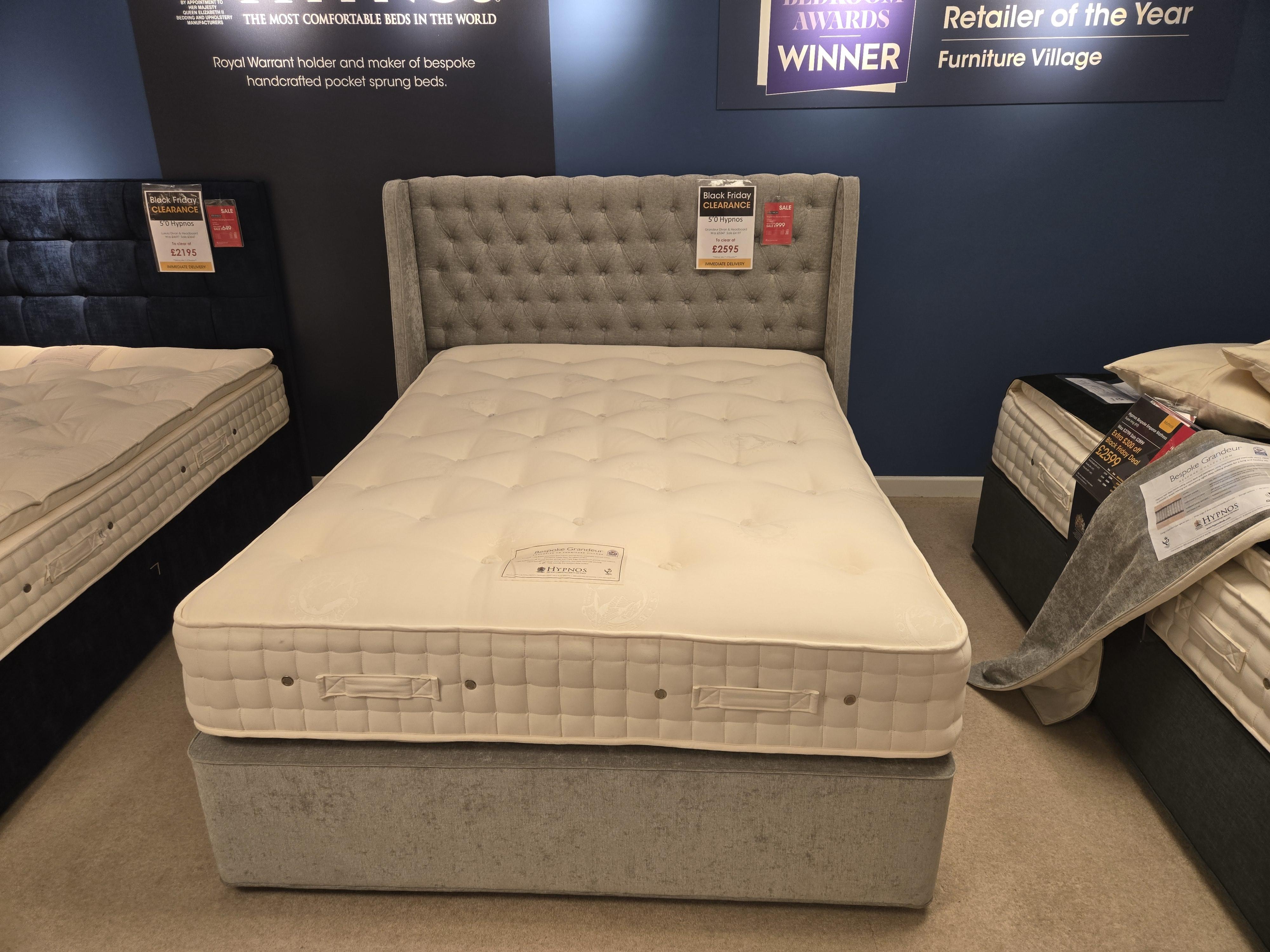 5'0 Grandeur Divan Set & Headboard in  on Furniture Village