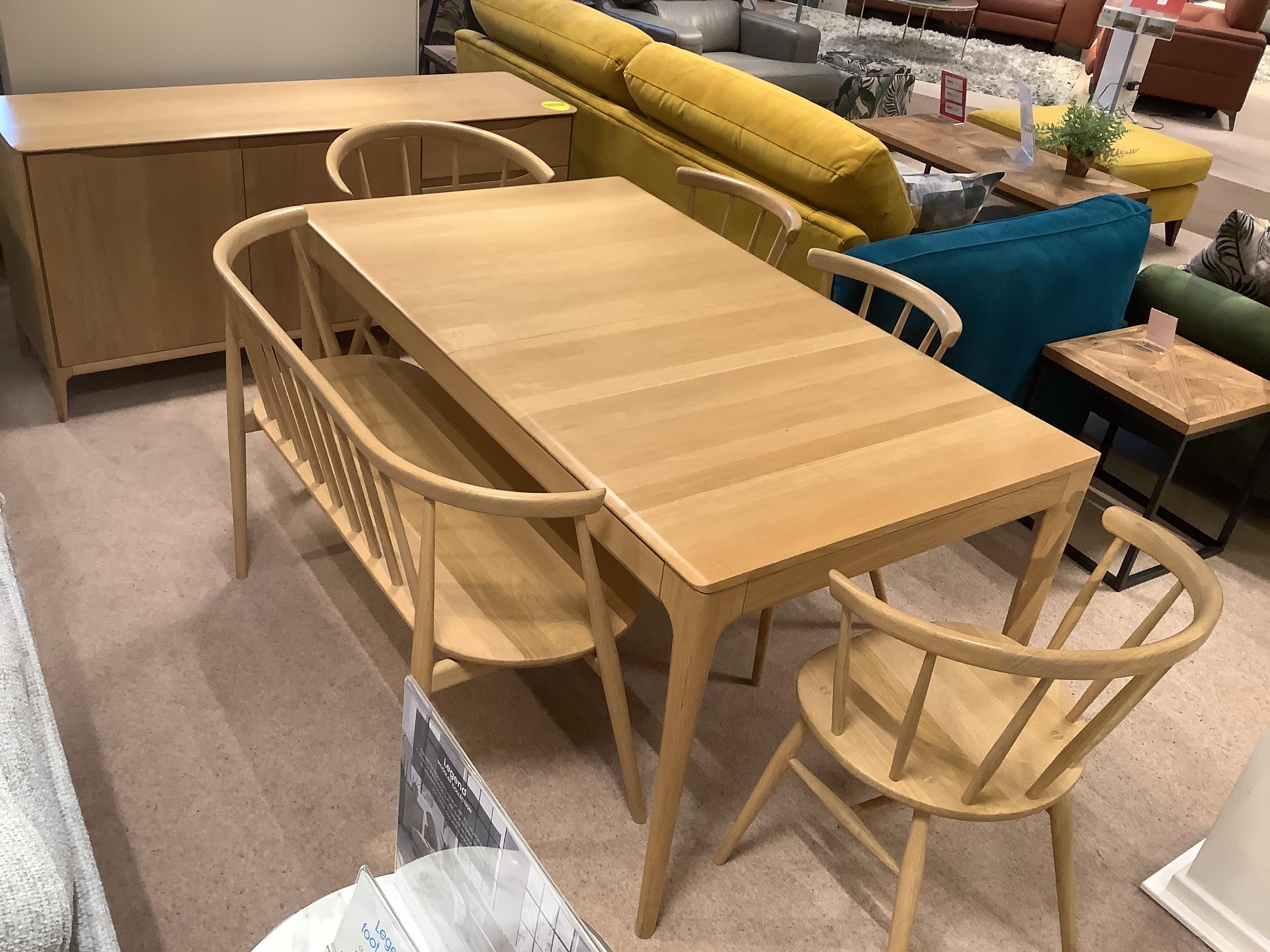 Romana Table, 4 Chairs, Bench & Sideboard in  on Furniture Village