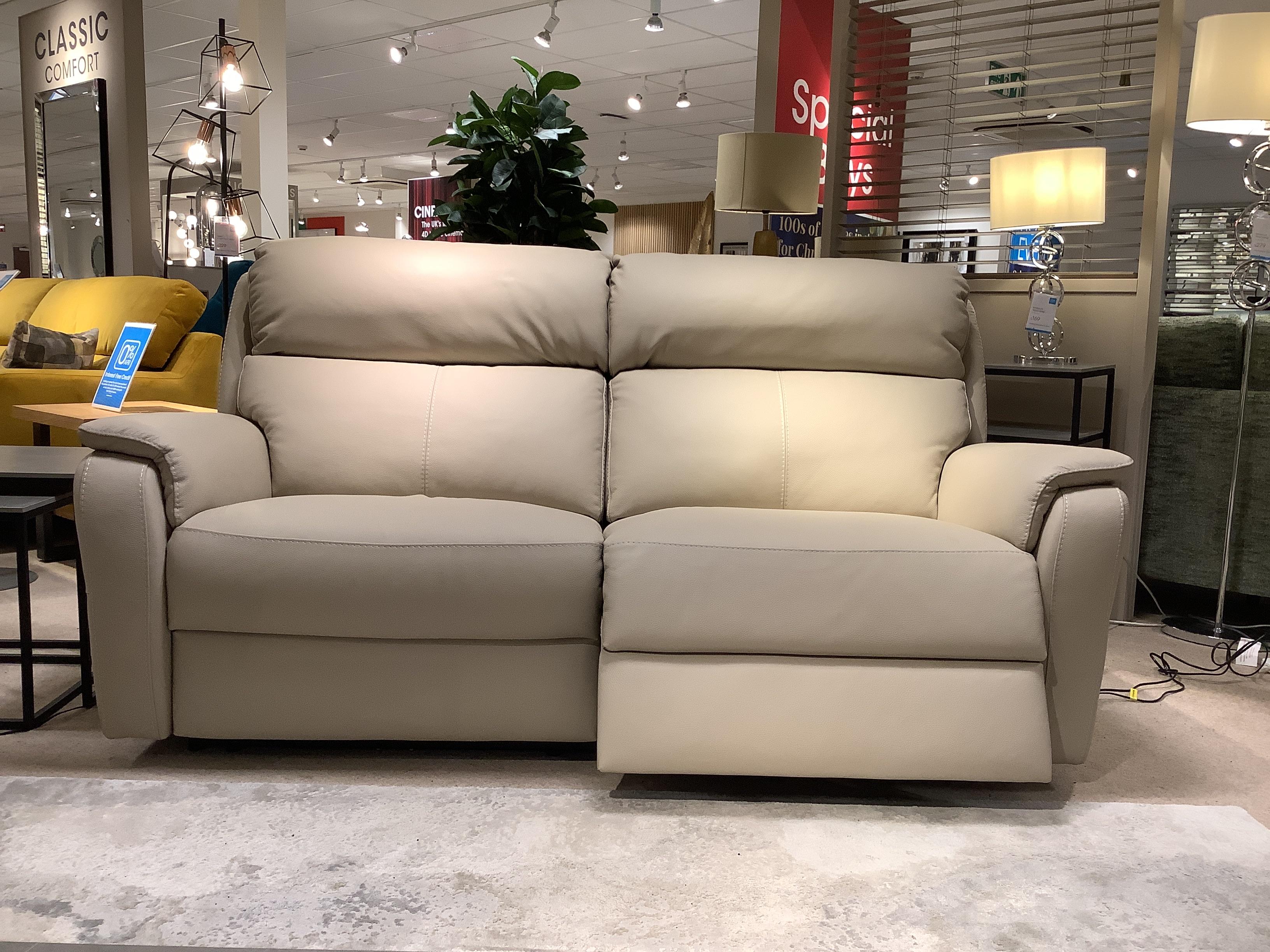 Vito 3 Seater Power/Power HR, Power Chair and Storage Footstool in  on Furniture Village