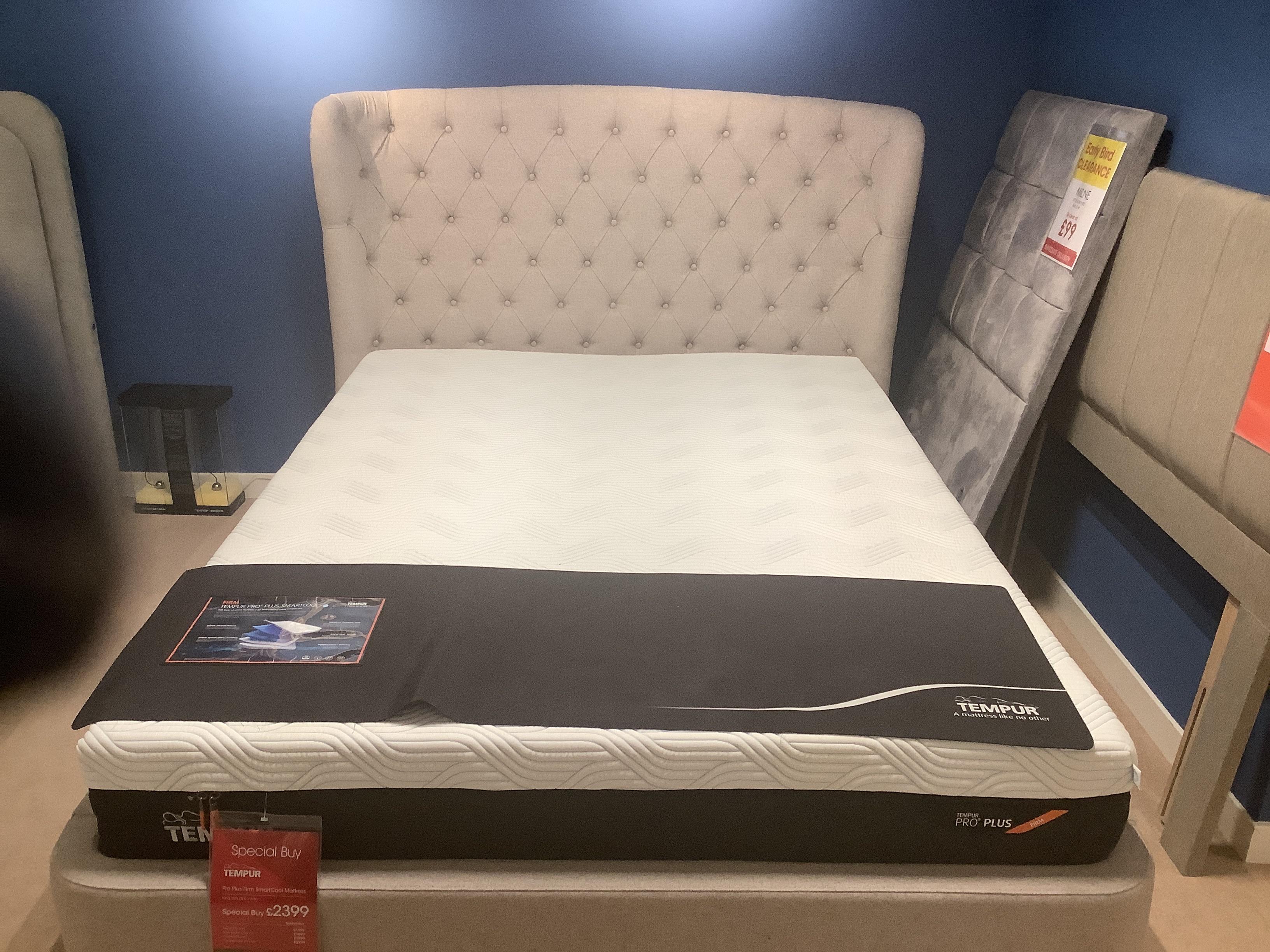 Tempur king size Holcot Ottoman bedframe in  on Furniture Village