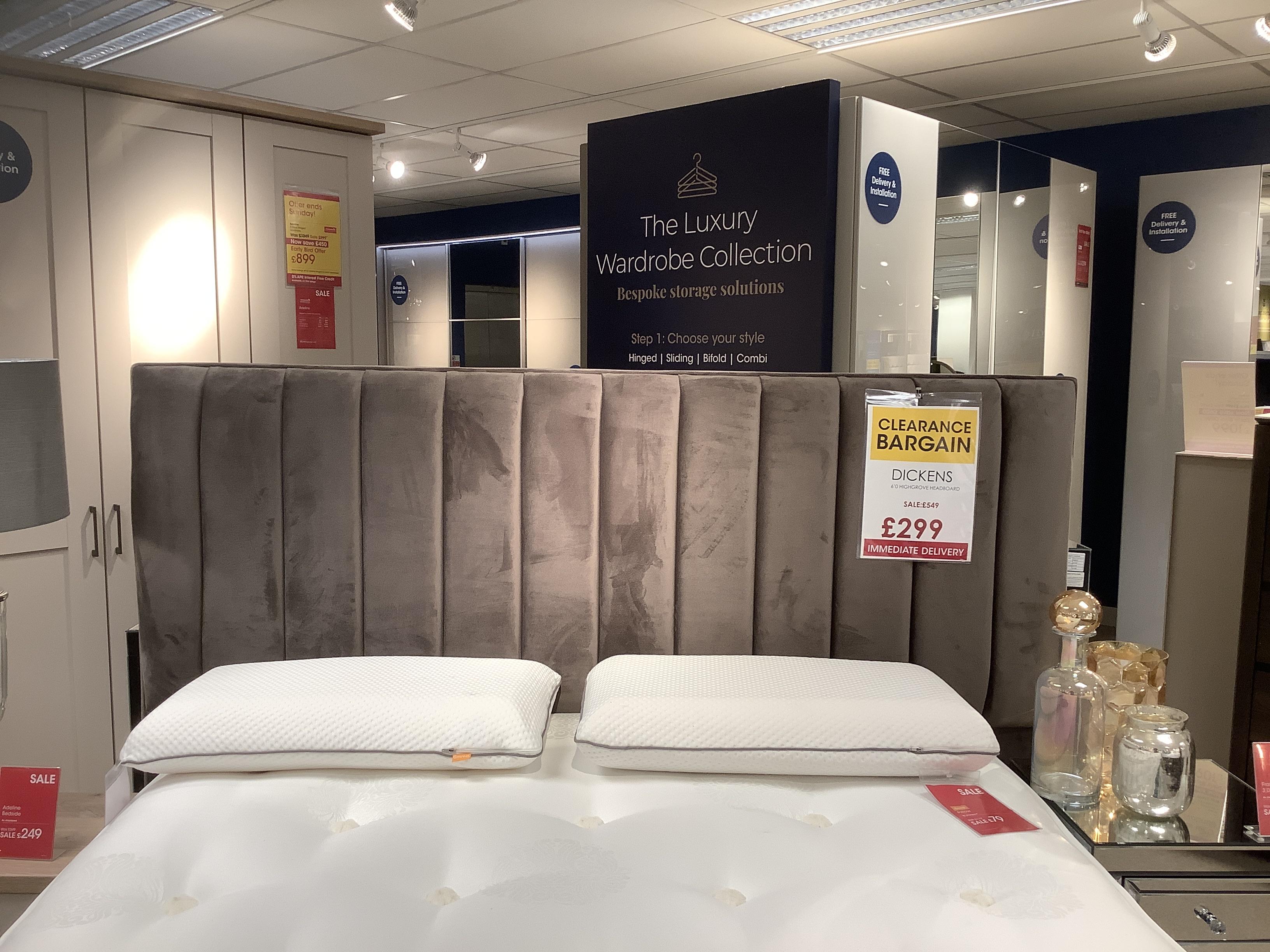 Dickens Superking Floorstanding Headboard in  on Furniture Village