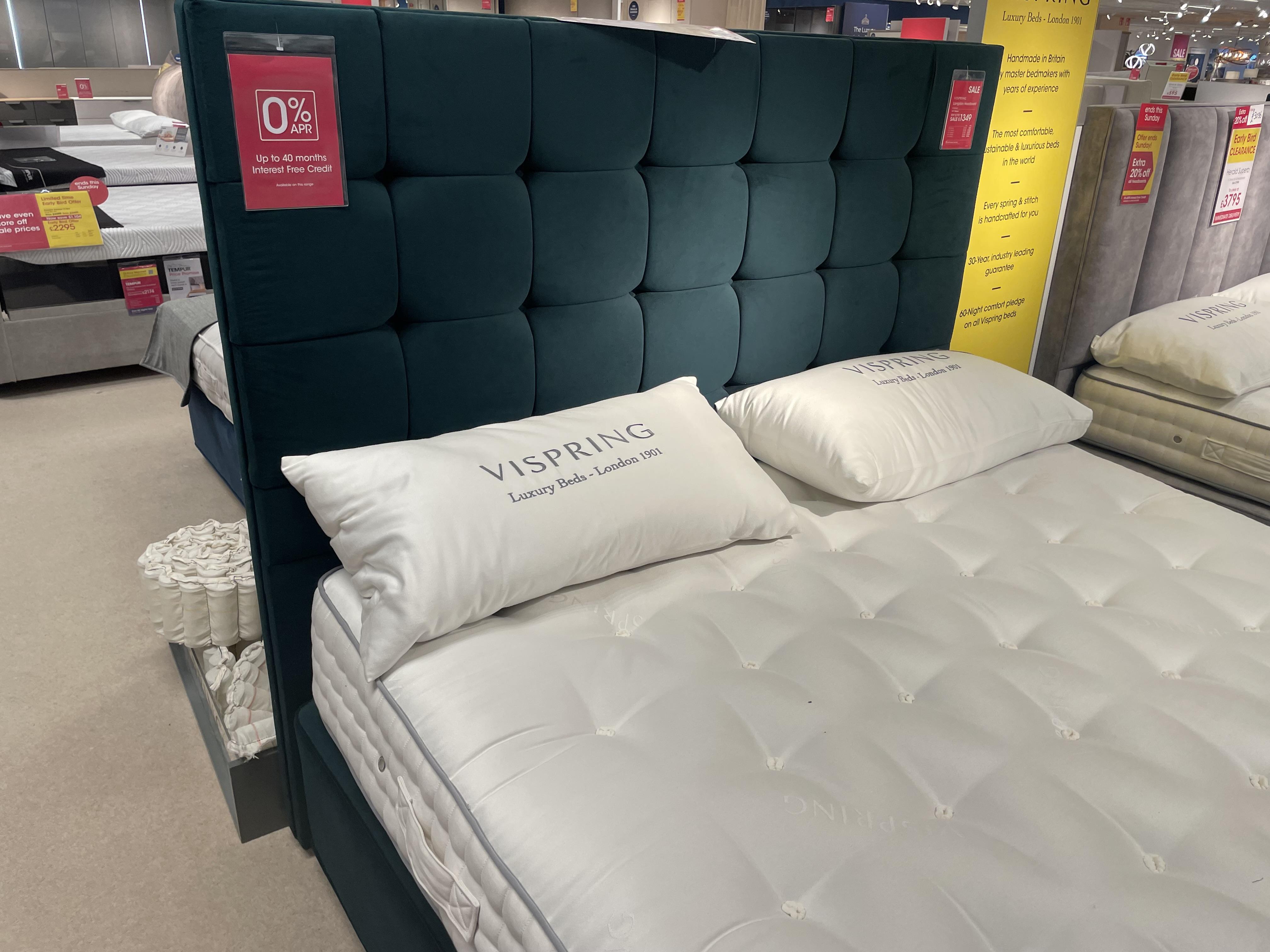 6&rsquo; regal superb divan set vi spring in  on Furniture Village