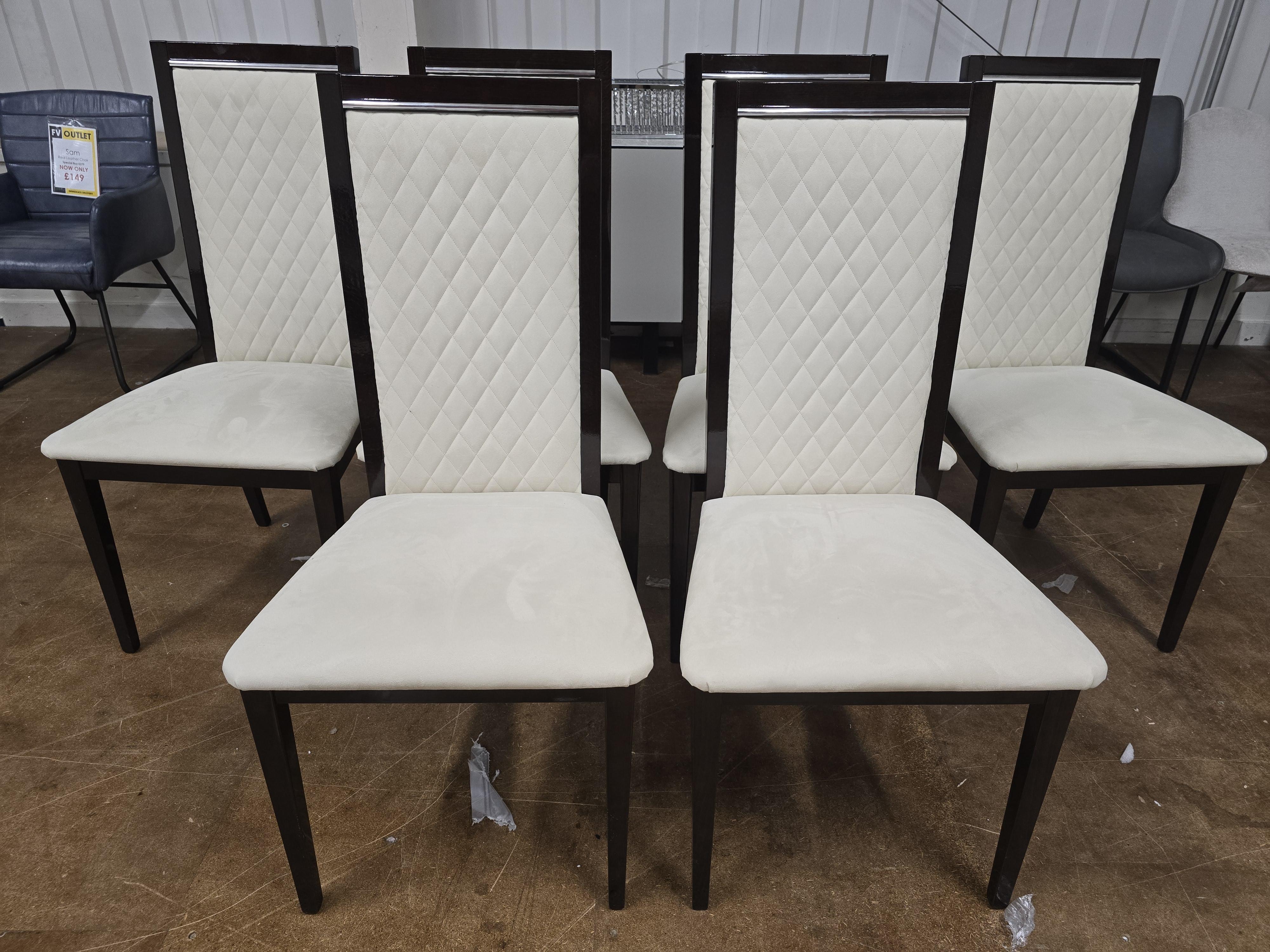 Palazzo Set of 6 Dining Chairs in  on Furniture Village