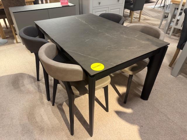 Rosa 130cm Extending Table and 4 chairs in  on Furniture Village