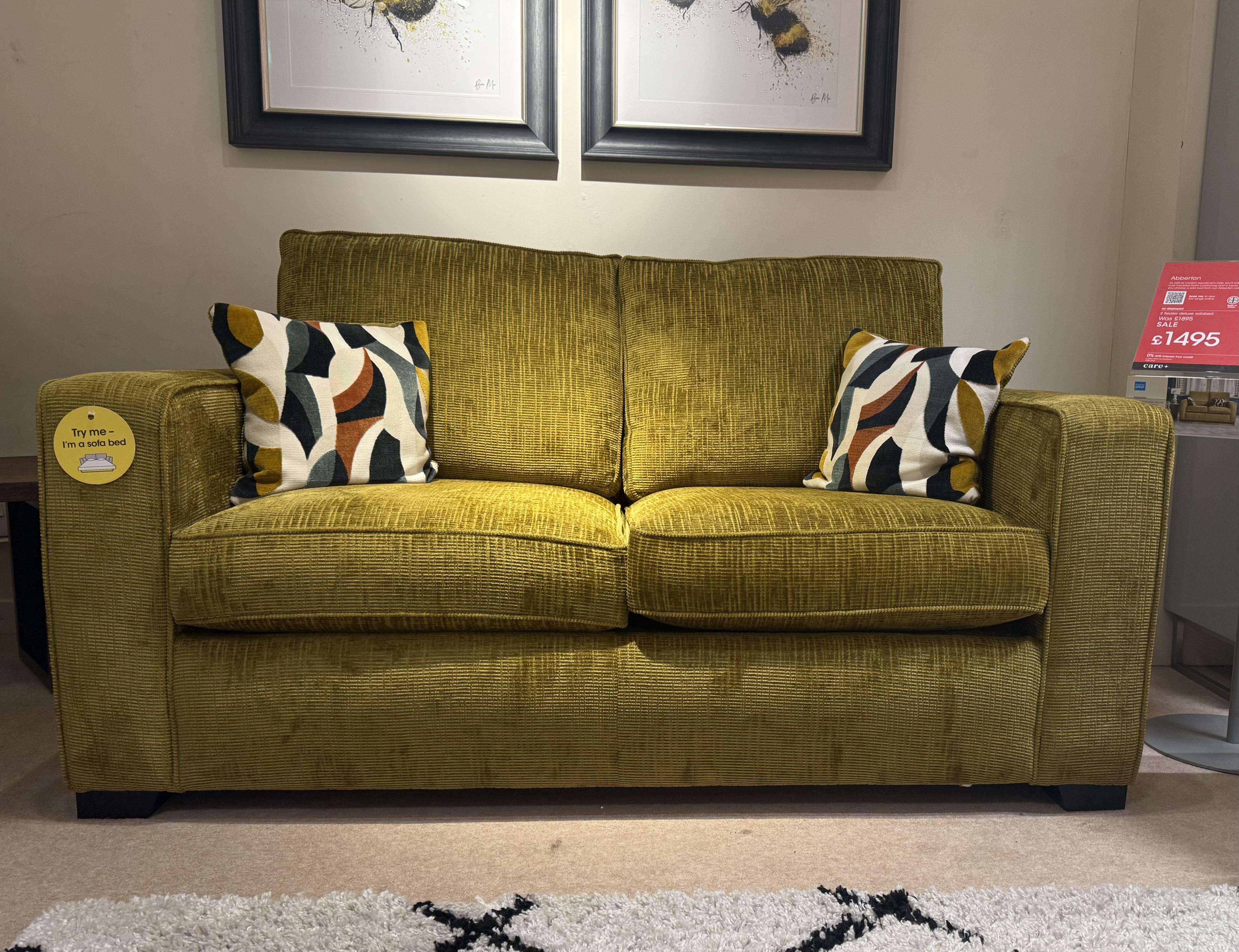 Abberton Deluxe Sofa Bed & Stool in  on Furniture Village