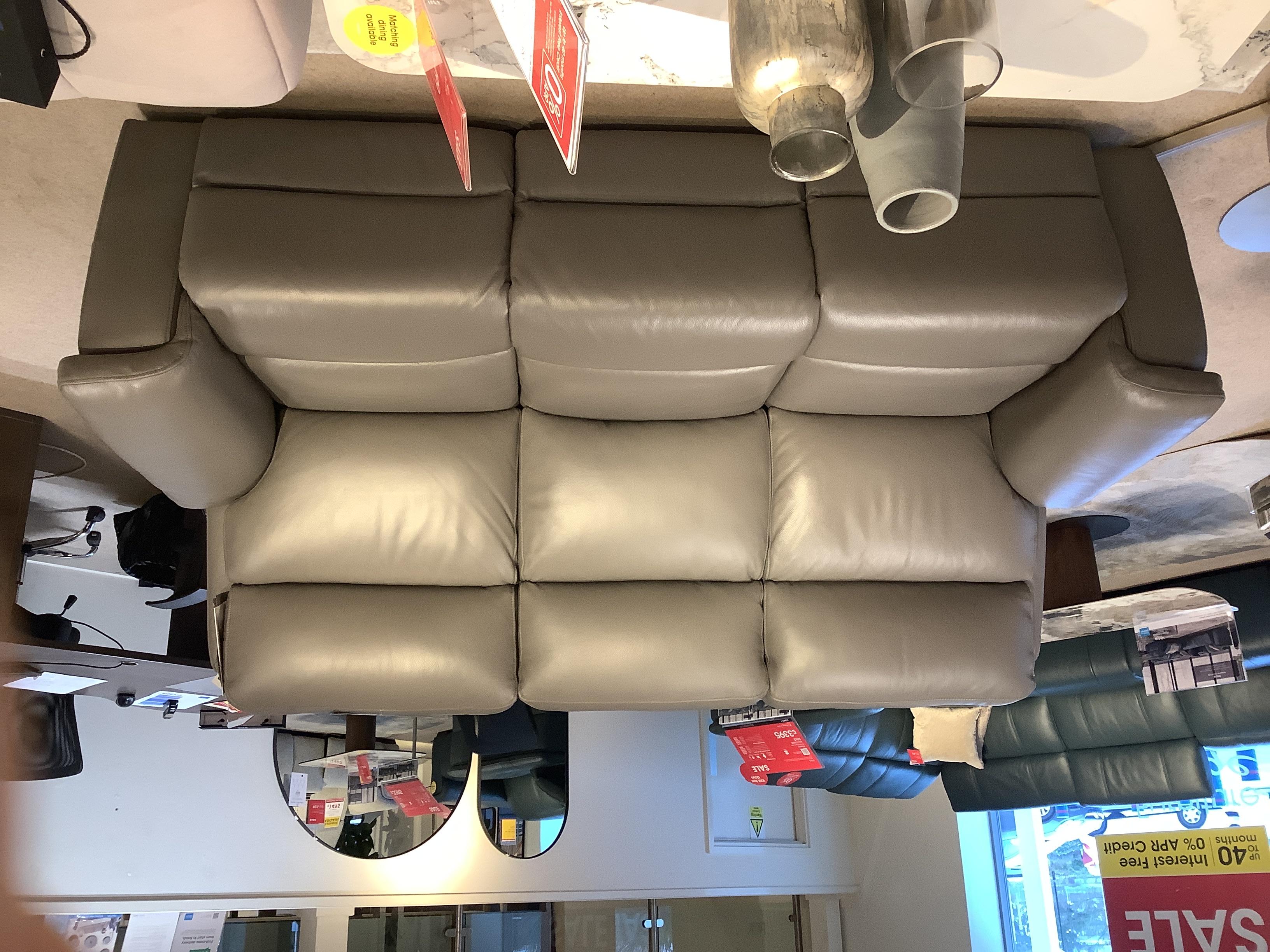 Raven 3seater leather power sofa in  on Furniture Village