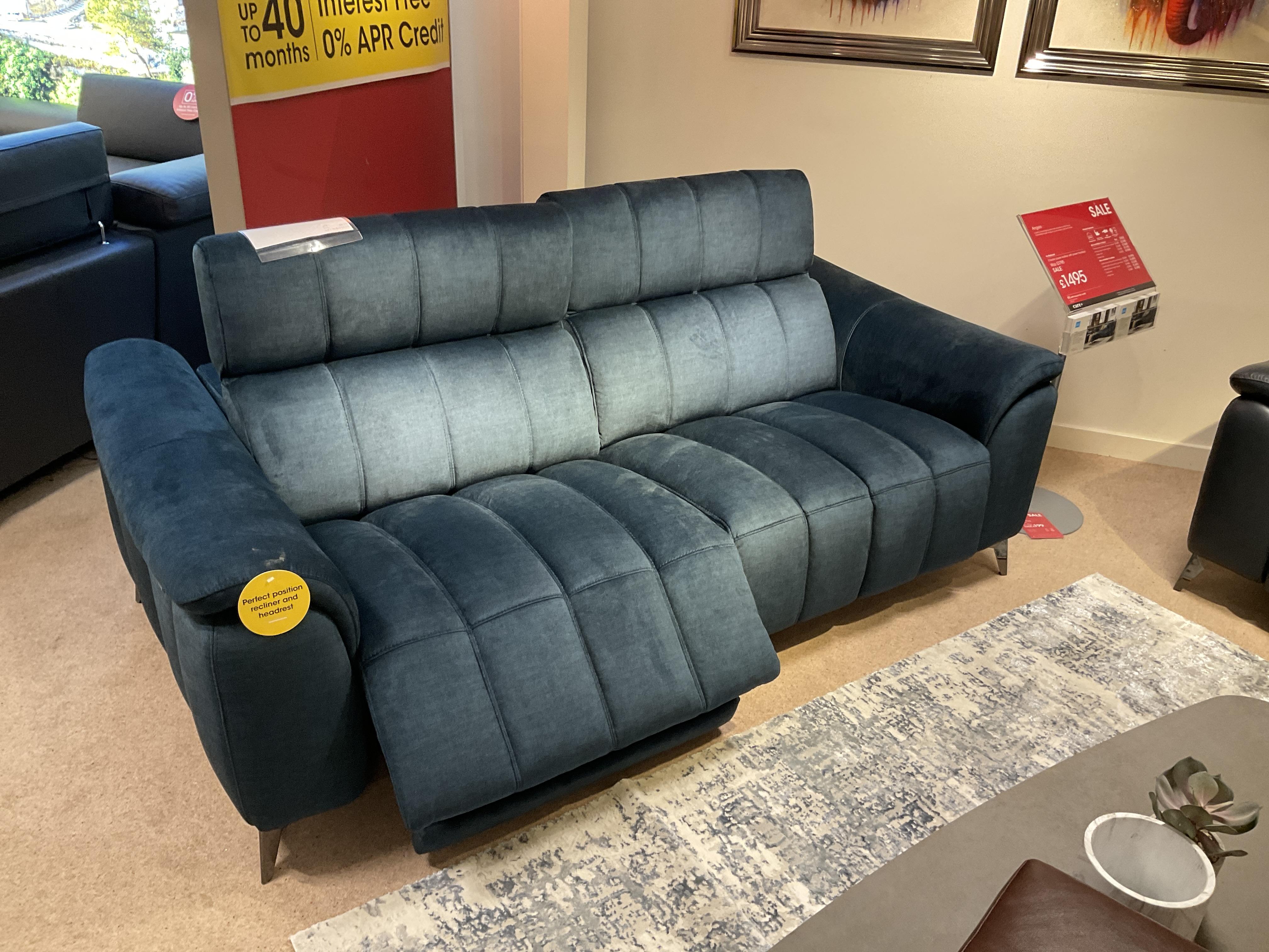 ANGELO 3 SEATER POWER, ARM CHAIR POWER AND FOOTSTOOL in  on Furniture Village