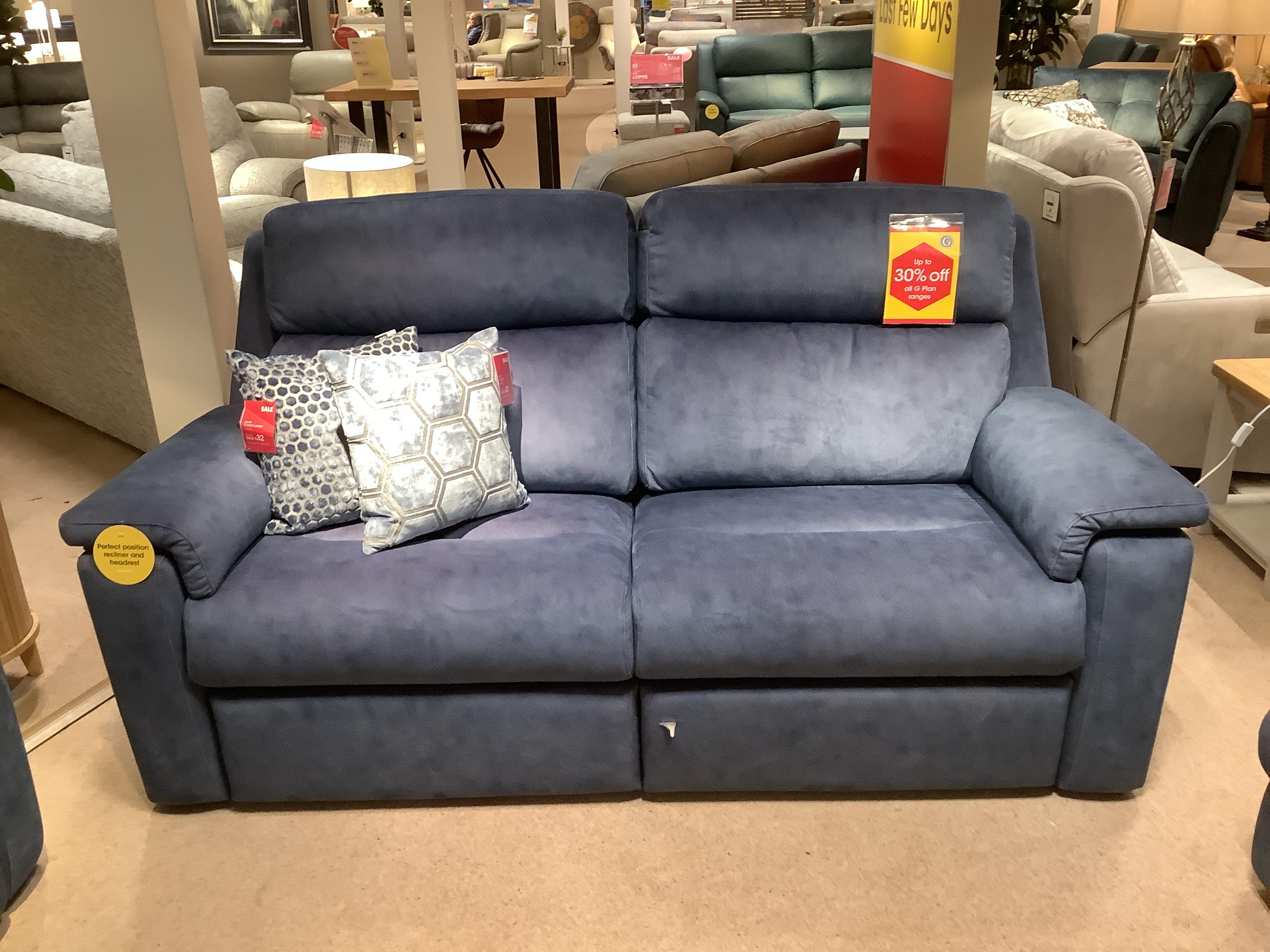 Thornbury 3 Seater Power Sofa, Chair Power & Stool in  on Furniture Village
