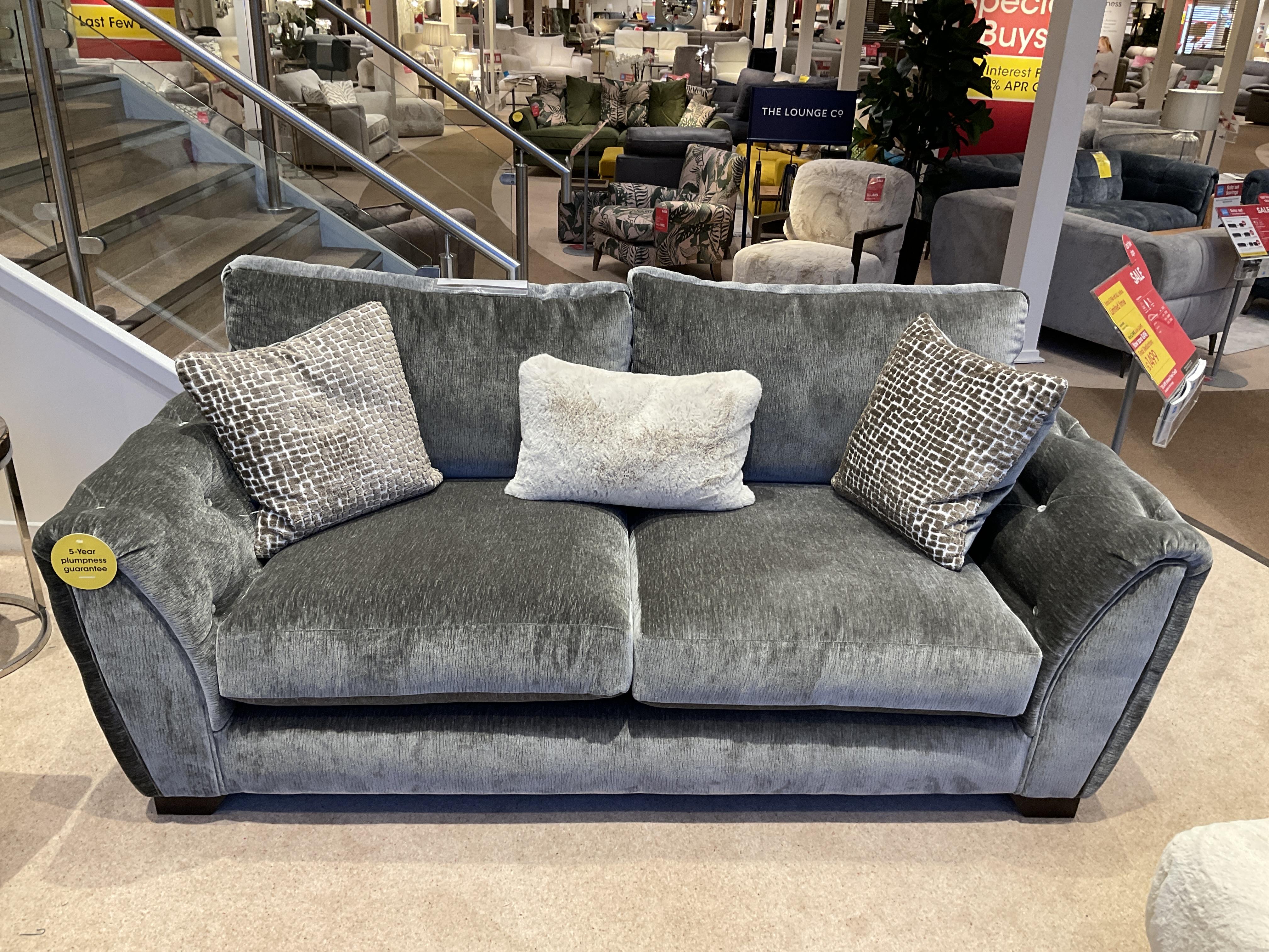 APHRODITE 3 SEATER FABRIC in  on Furniture Village