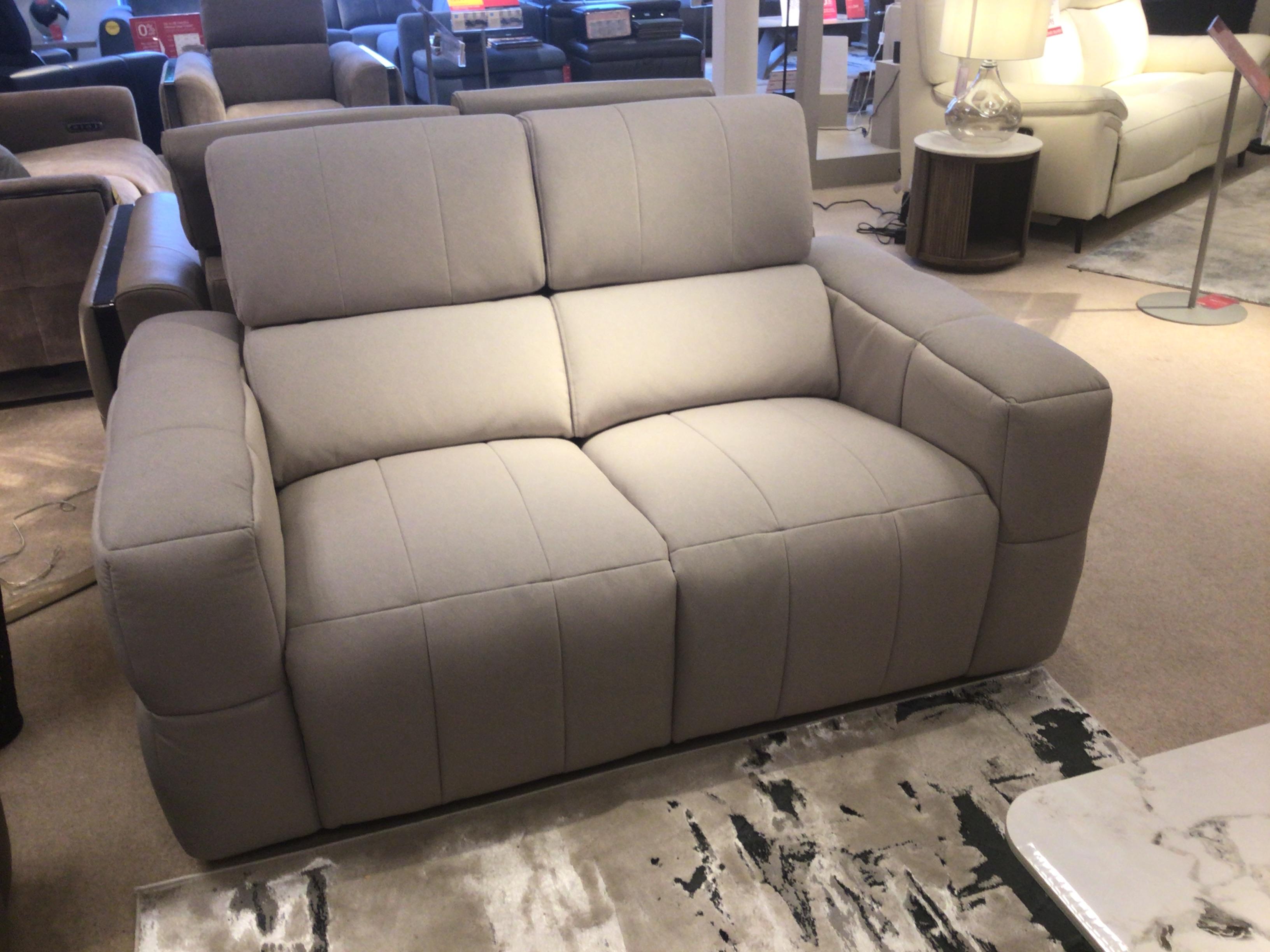 Cube 2 Seater Recliner, Large footstool in  on Furniture Village