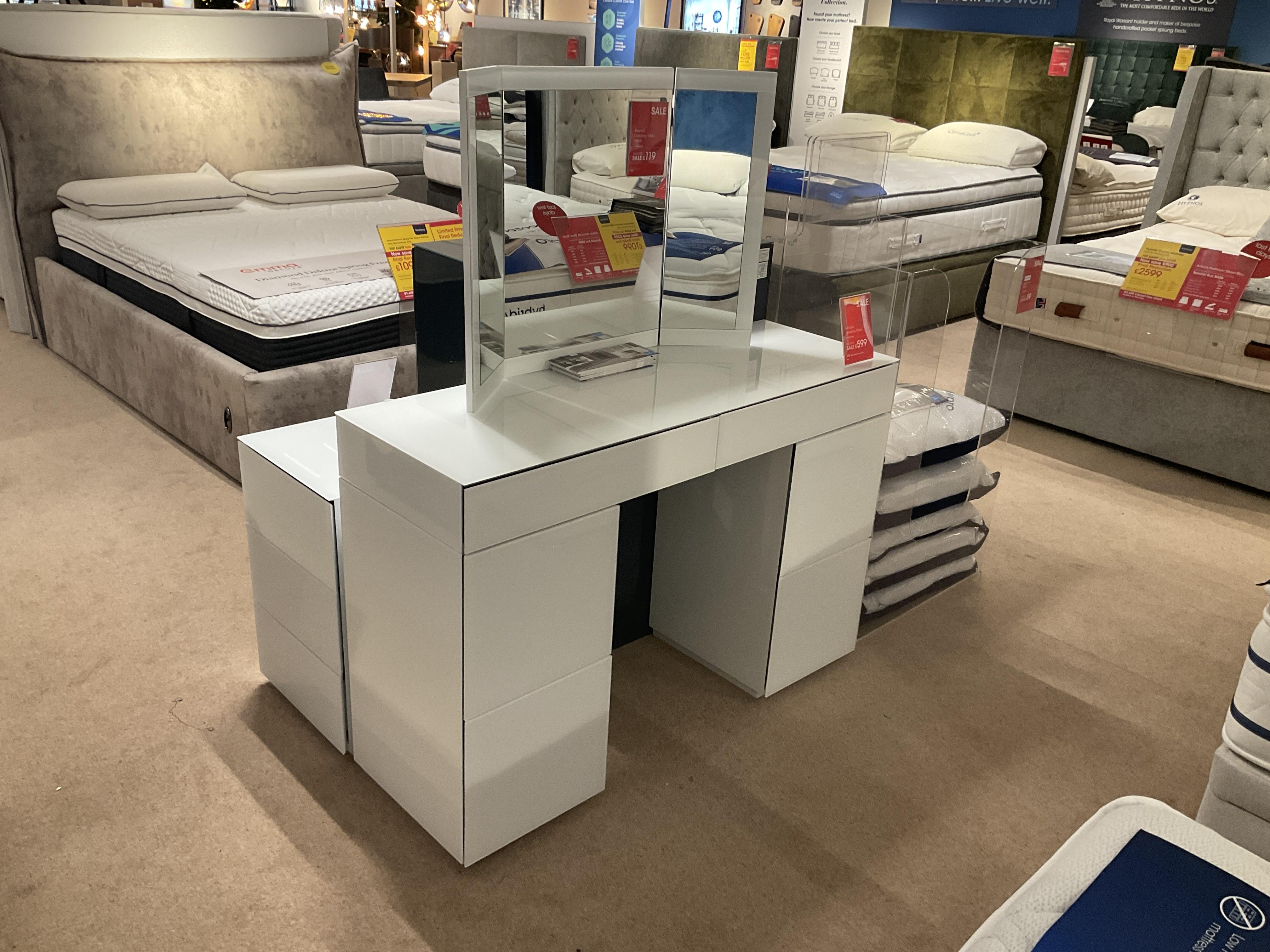 MANDO DRESSING TABLE AND MIRROR in  on Furniture Village