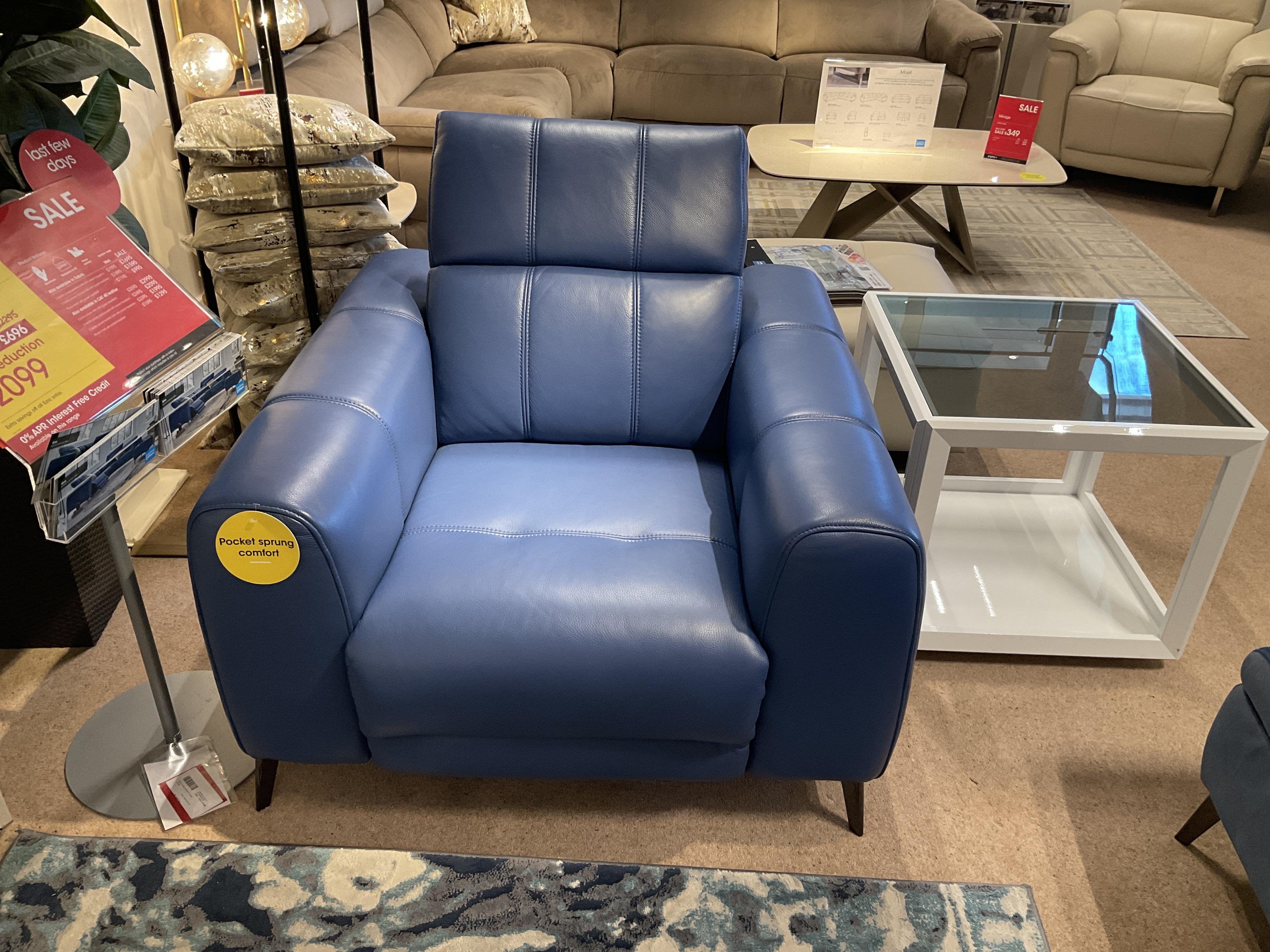 EZRA POWER RECLINER ARMCHAIR in  on Furniture Village