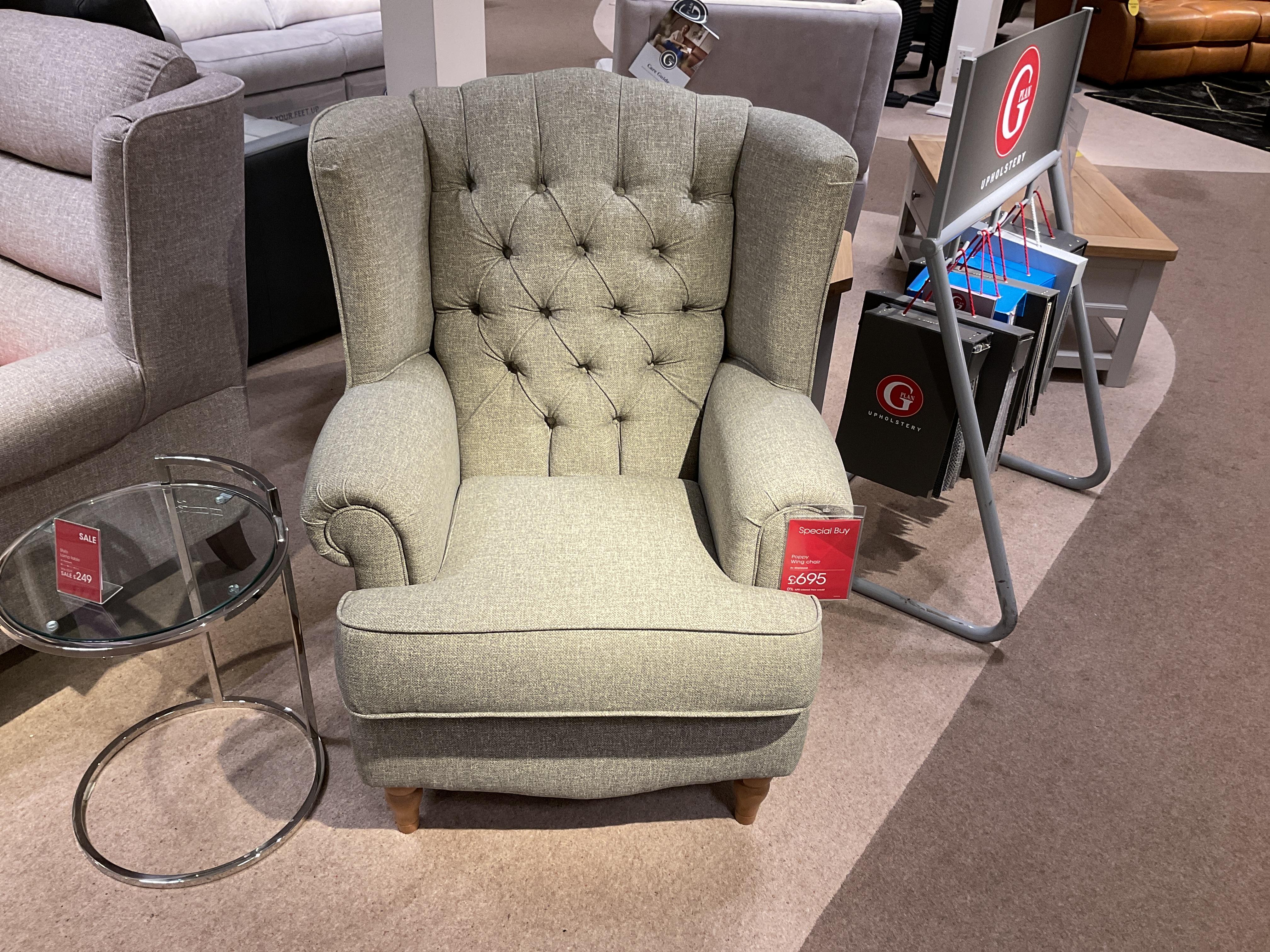 POPPY WING CHAIR in  on Furniture Village