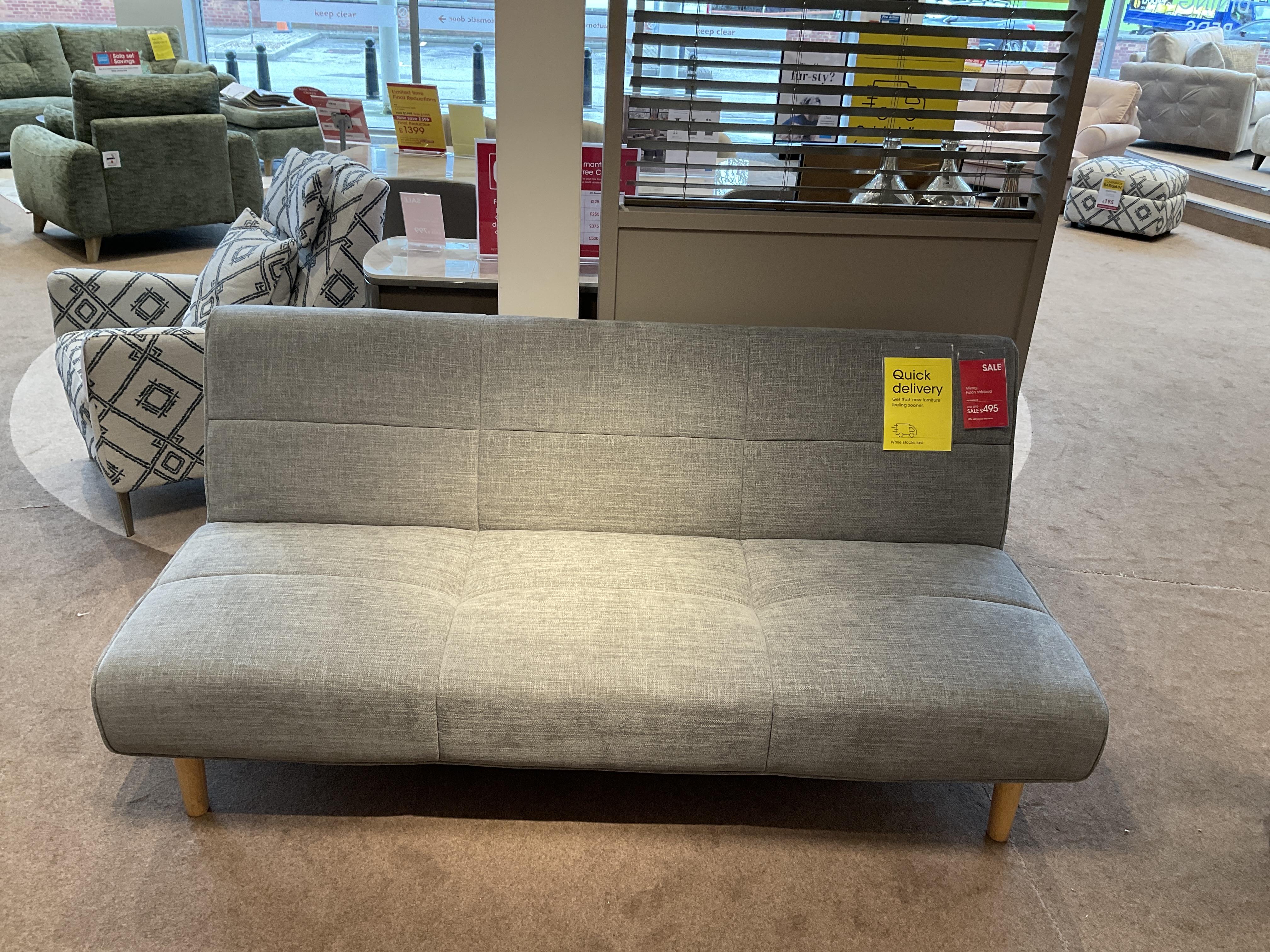 MIYAGI SOFABED IN FABRIC in  on Furniture Village