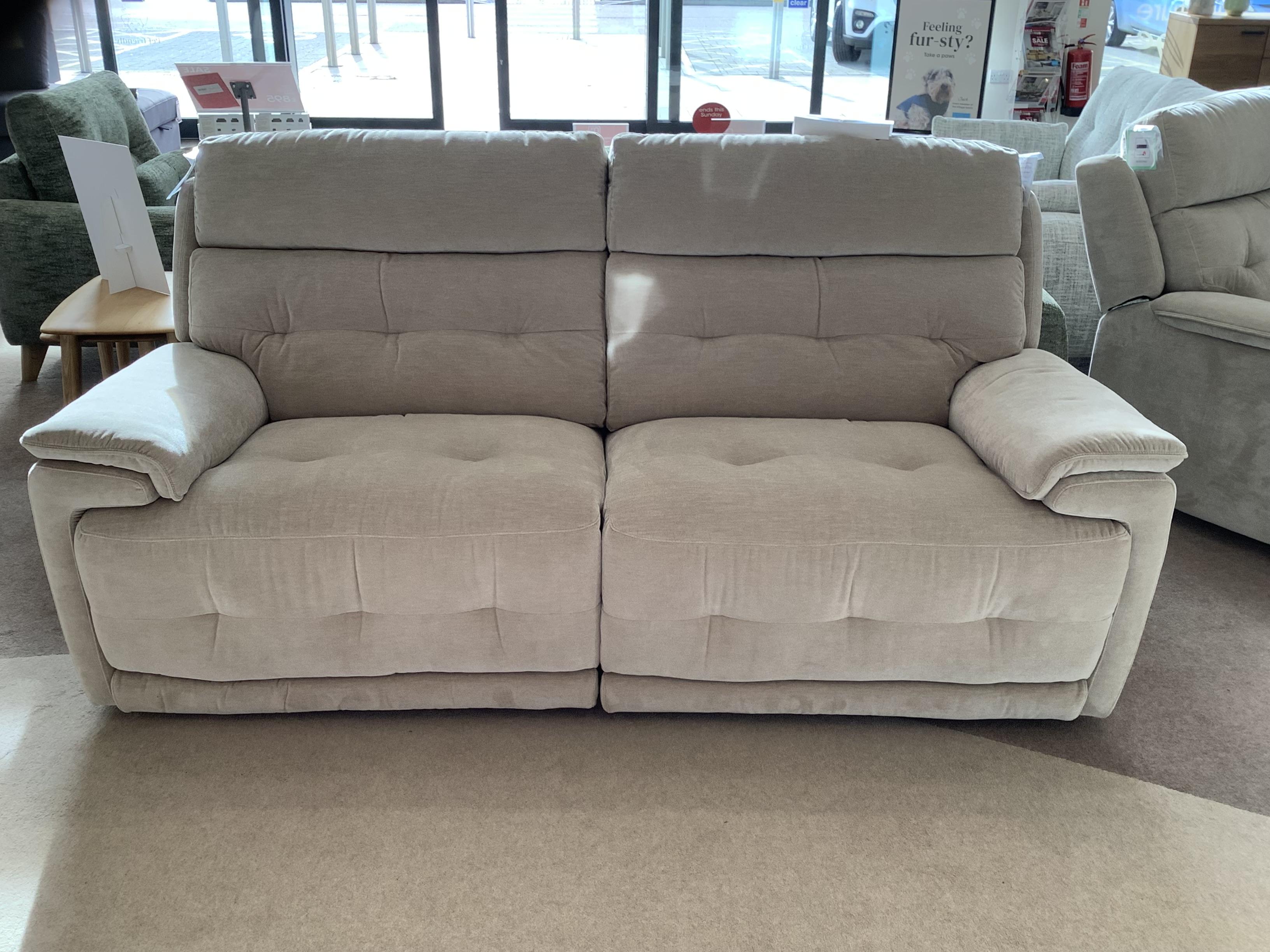 Brescia 3 Seater Power Sofa & Static Armchair in  on Furniture Village