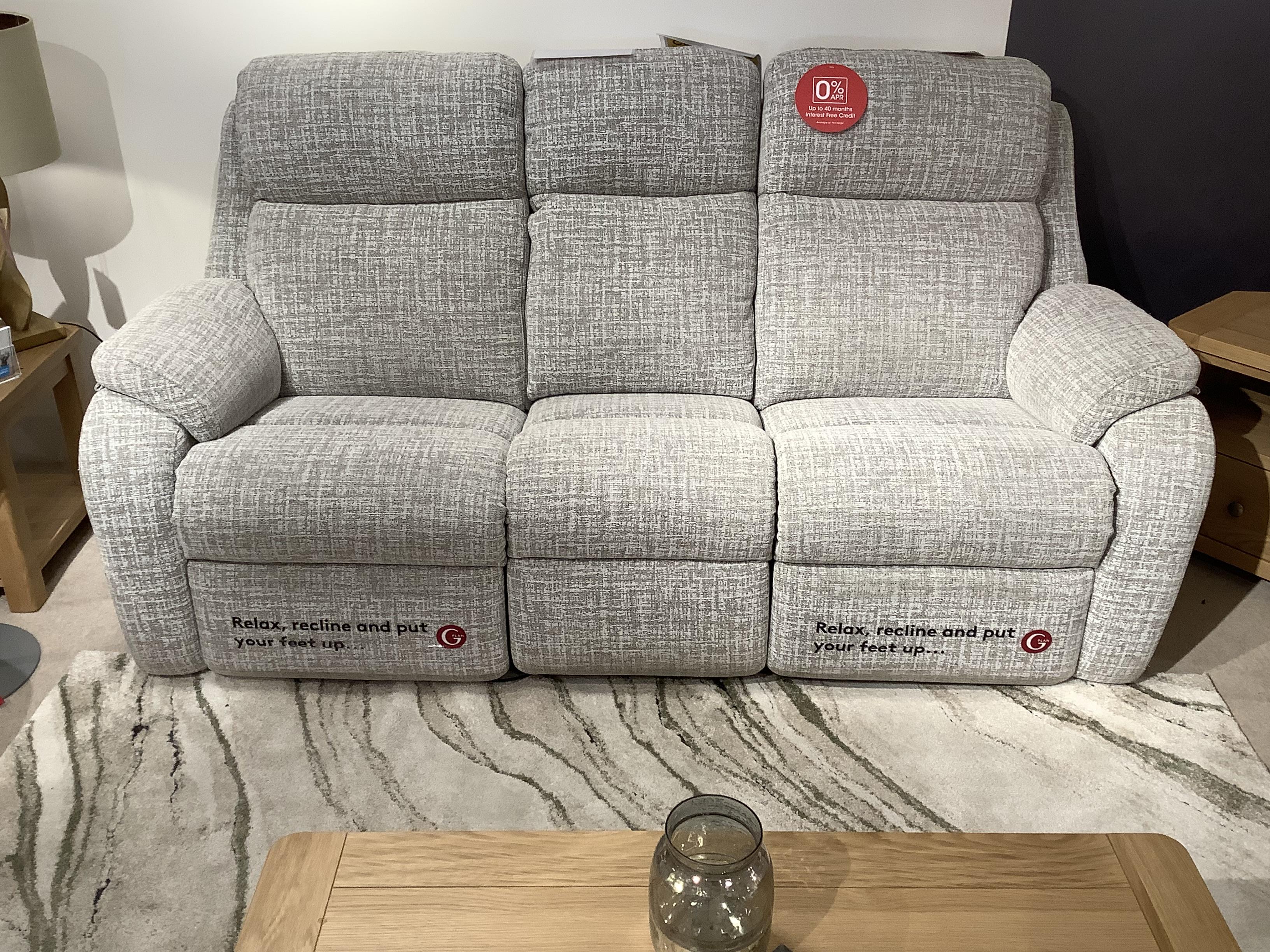 Kingsbury 3 Seater Power Recliner Sofa & Power Chair With Power Headrest & Lumbar in  on Furniture Village