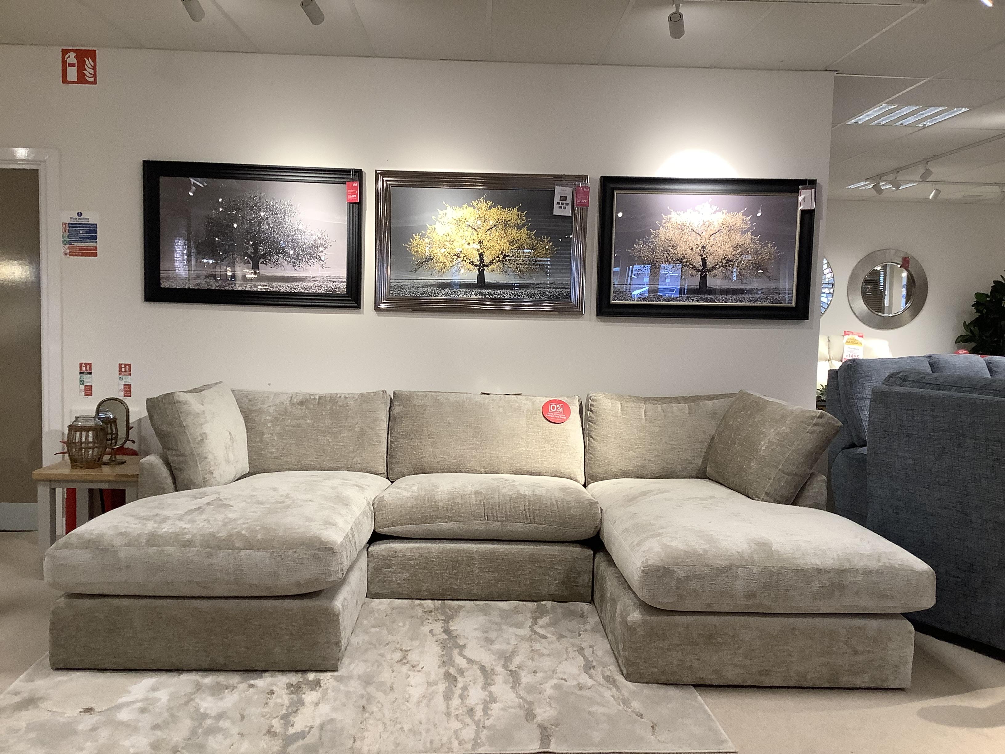 Savoy U Shaped Sofa in  on Furniture Village