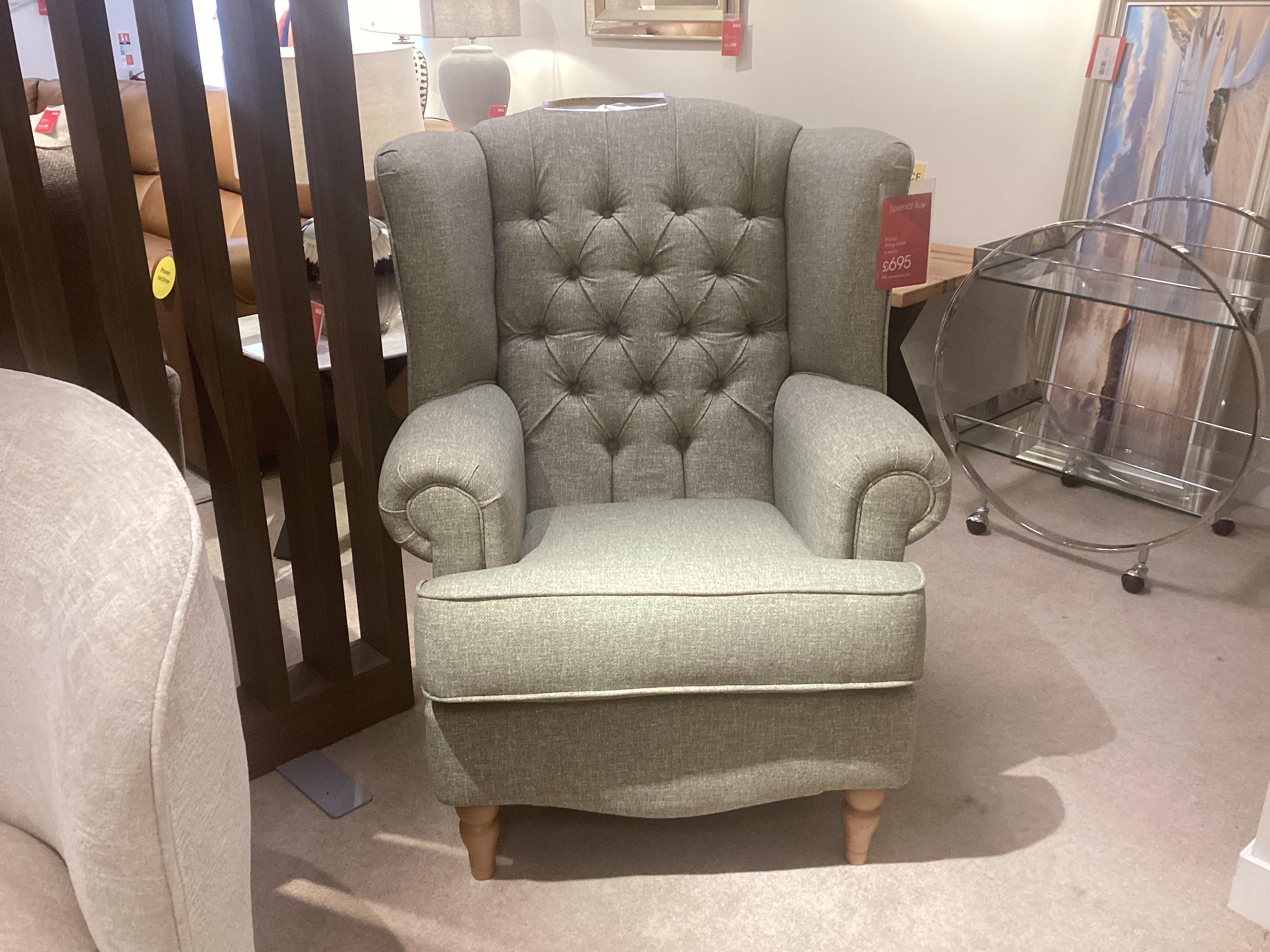 Poppy wing chair in  on Furniture Village