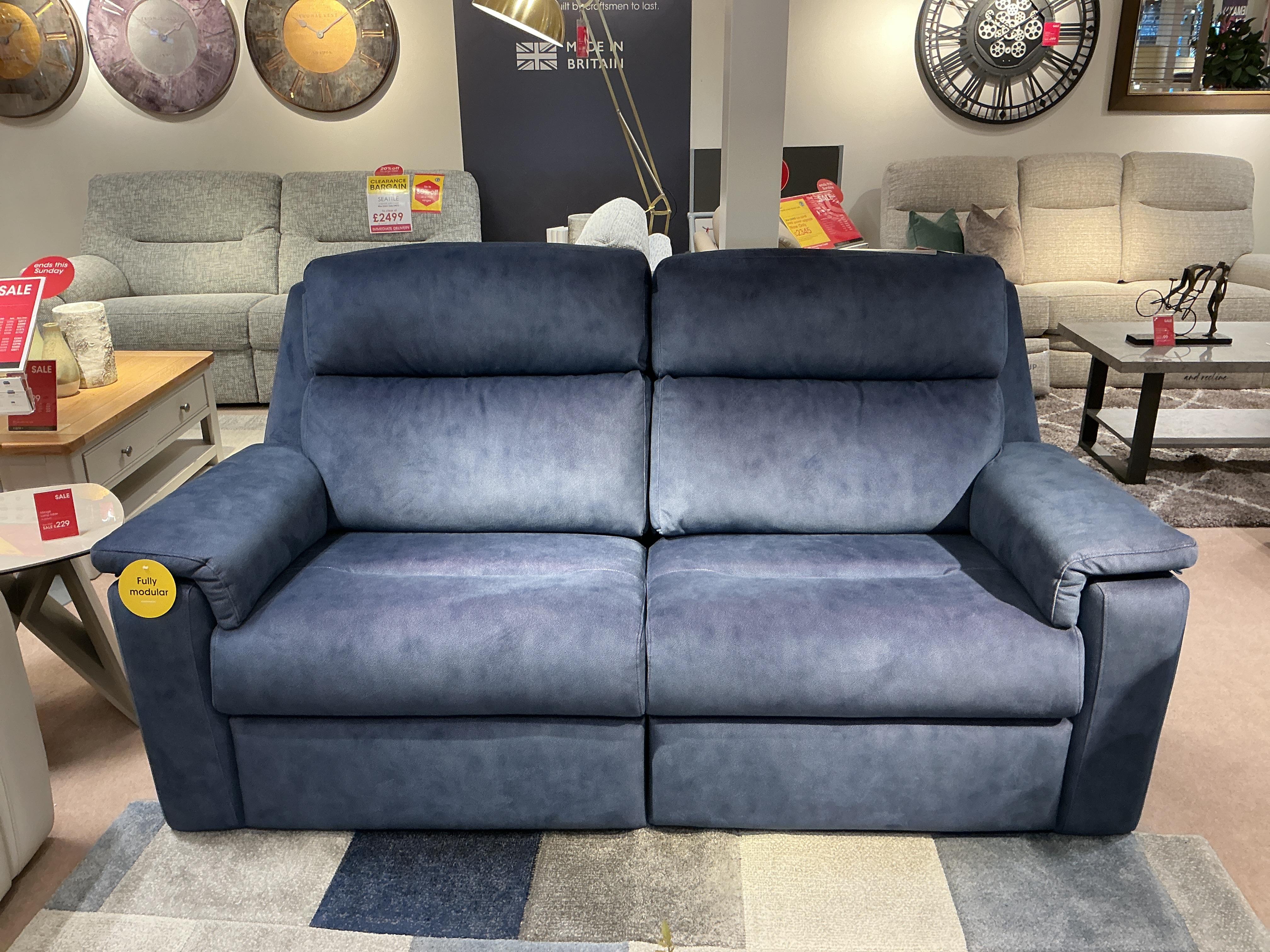 G PLAN Thornbury 3 seater with storage stool in  on Furniture Village