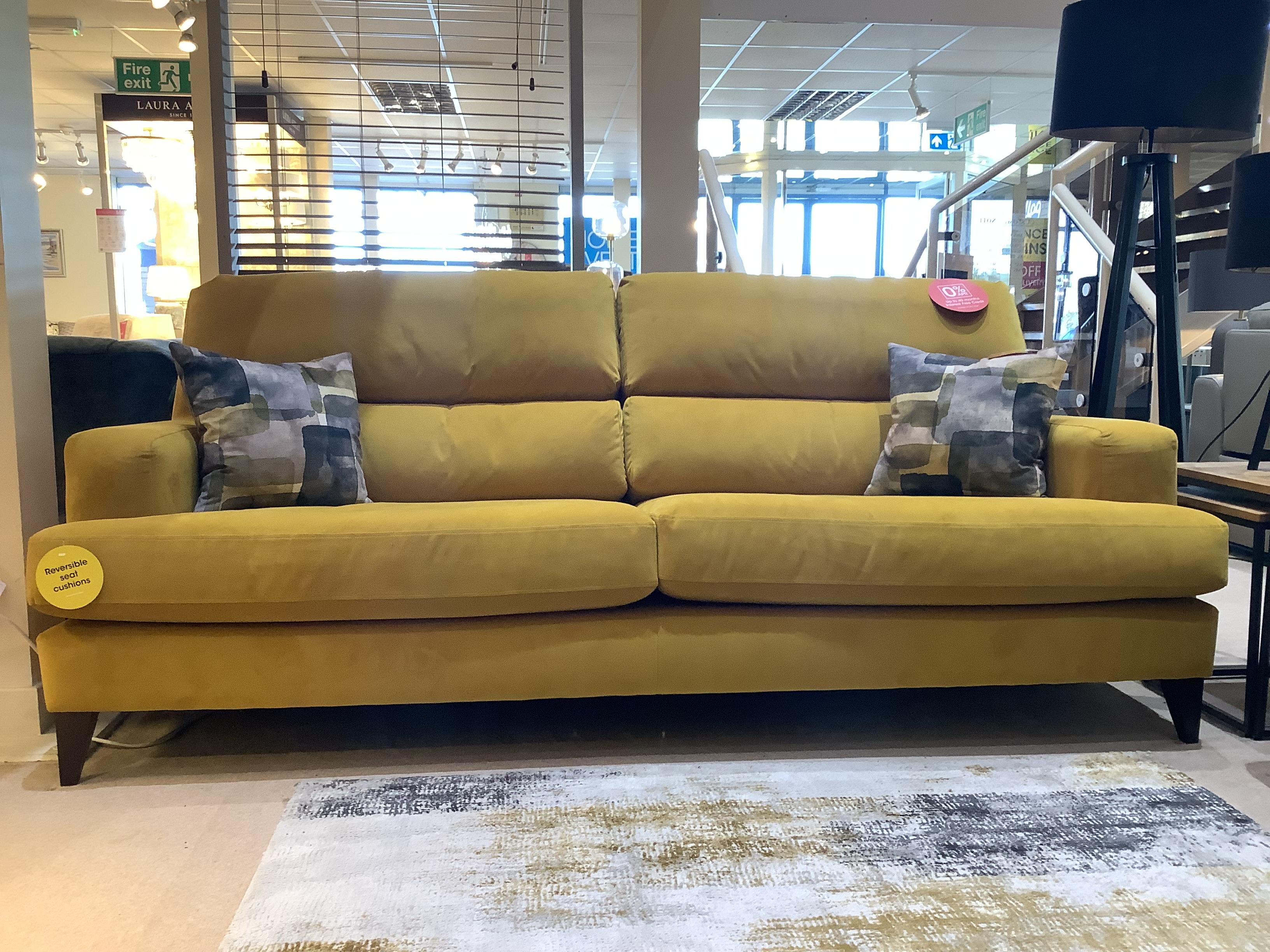 Romilly 4 Seater Fabric Sofa and Stool in  on Furniture Village