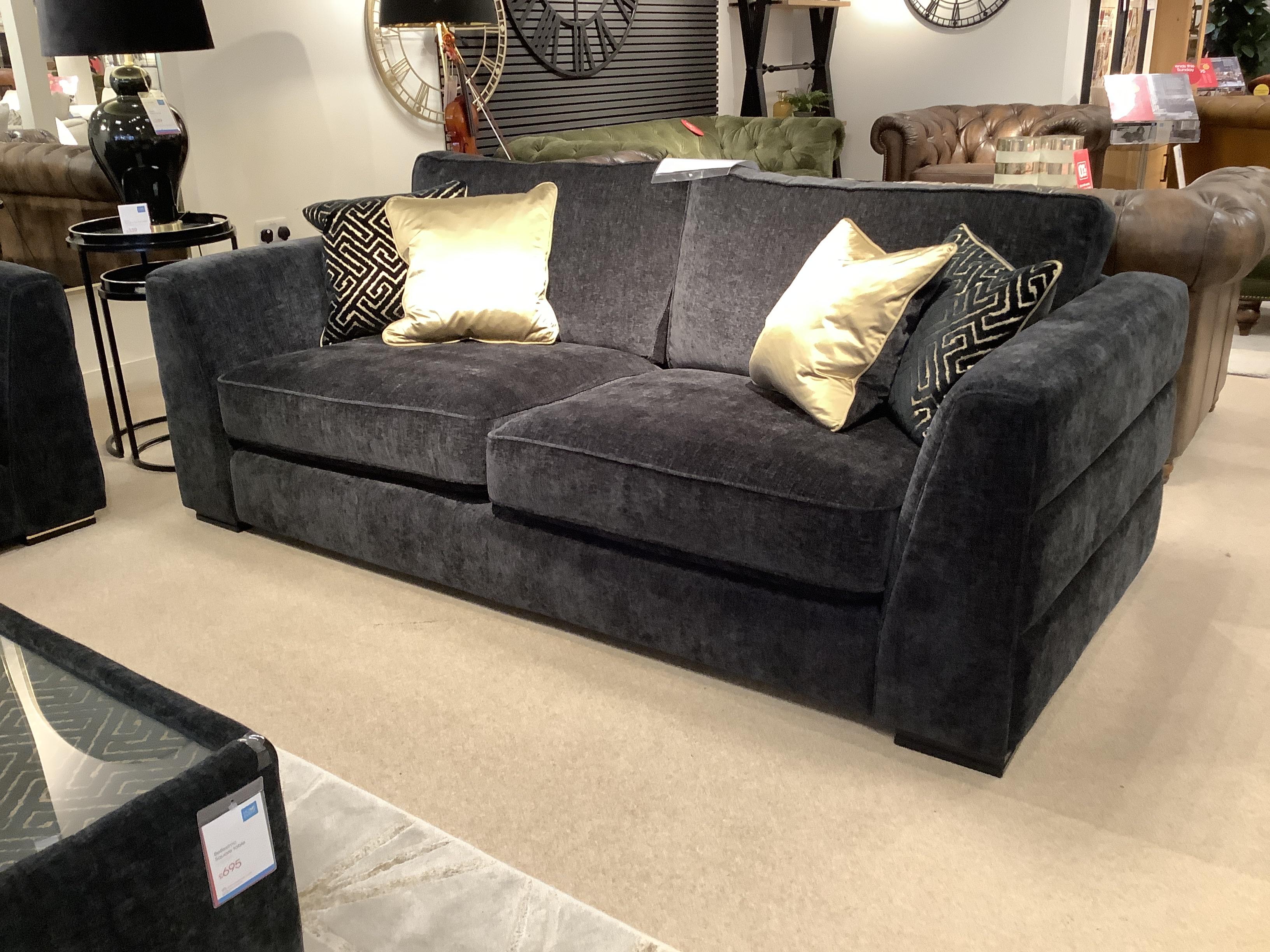 Bellissimo 3 Seater & Footstool in  on Furniture Village