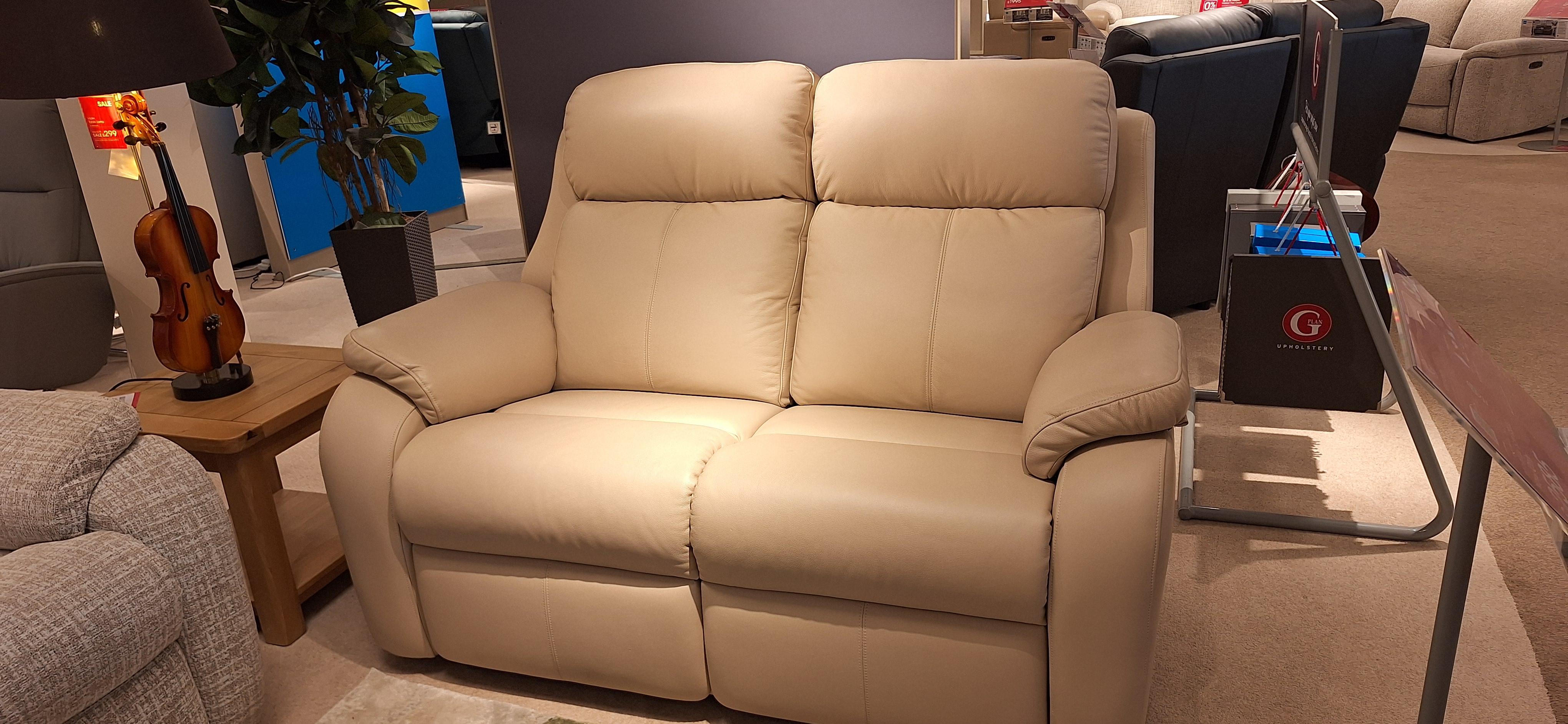 G plan Kingsbury 2 seater leather sofa in  on Furniture Village