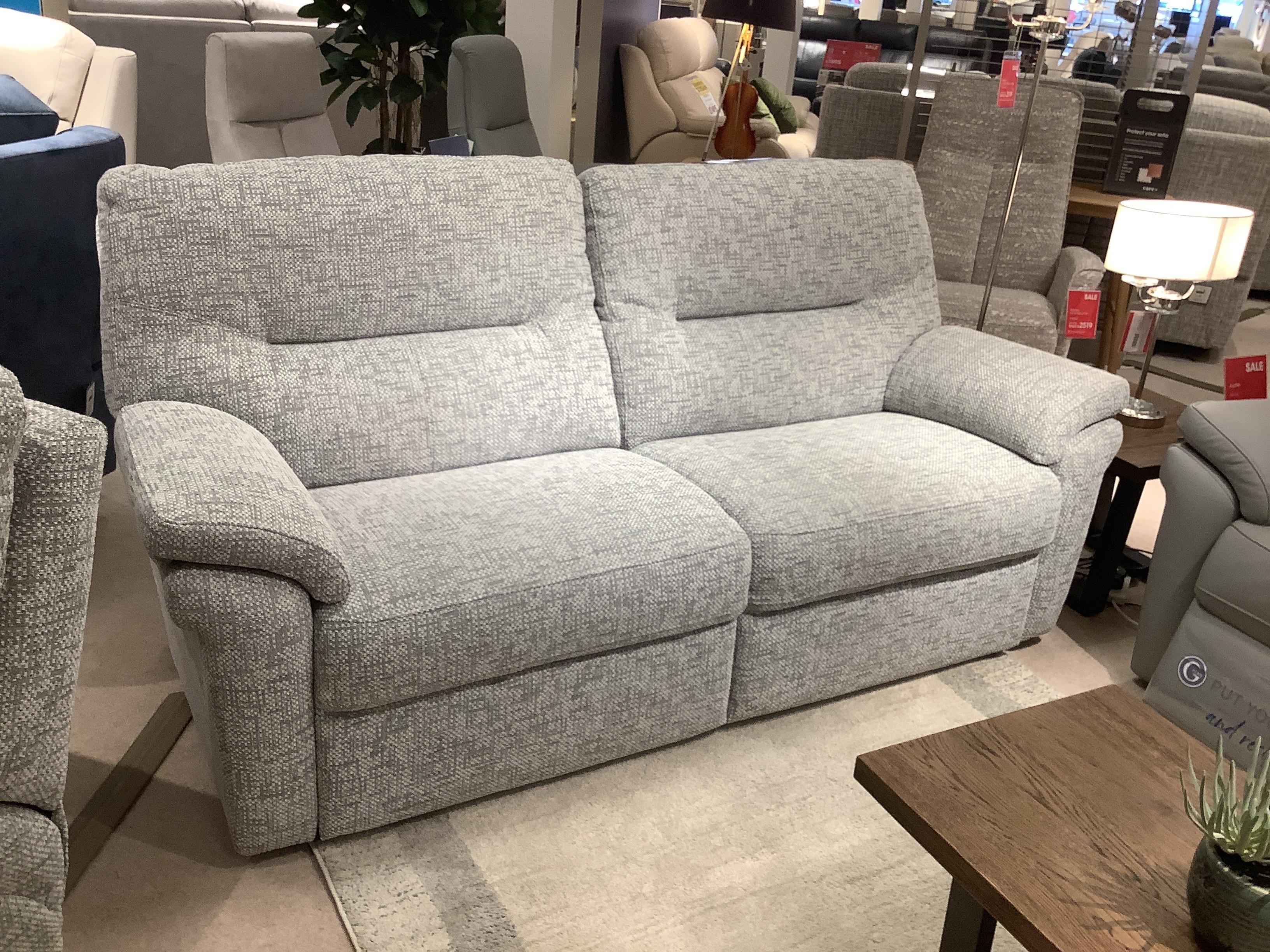 Seattle 3 seater sofa & power chair with lumbar in  on Furniture Village