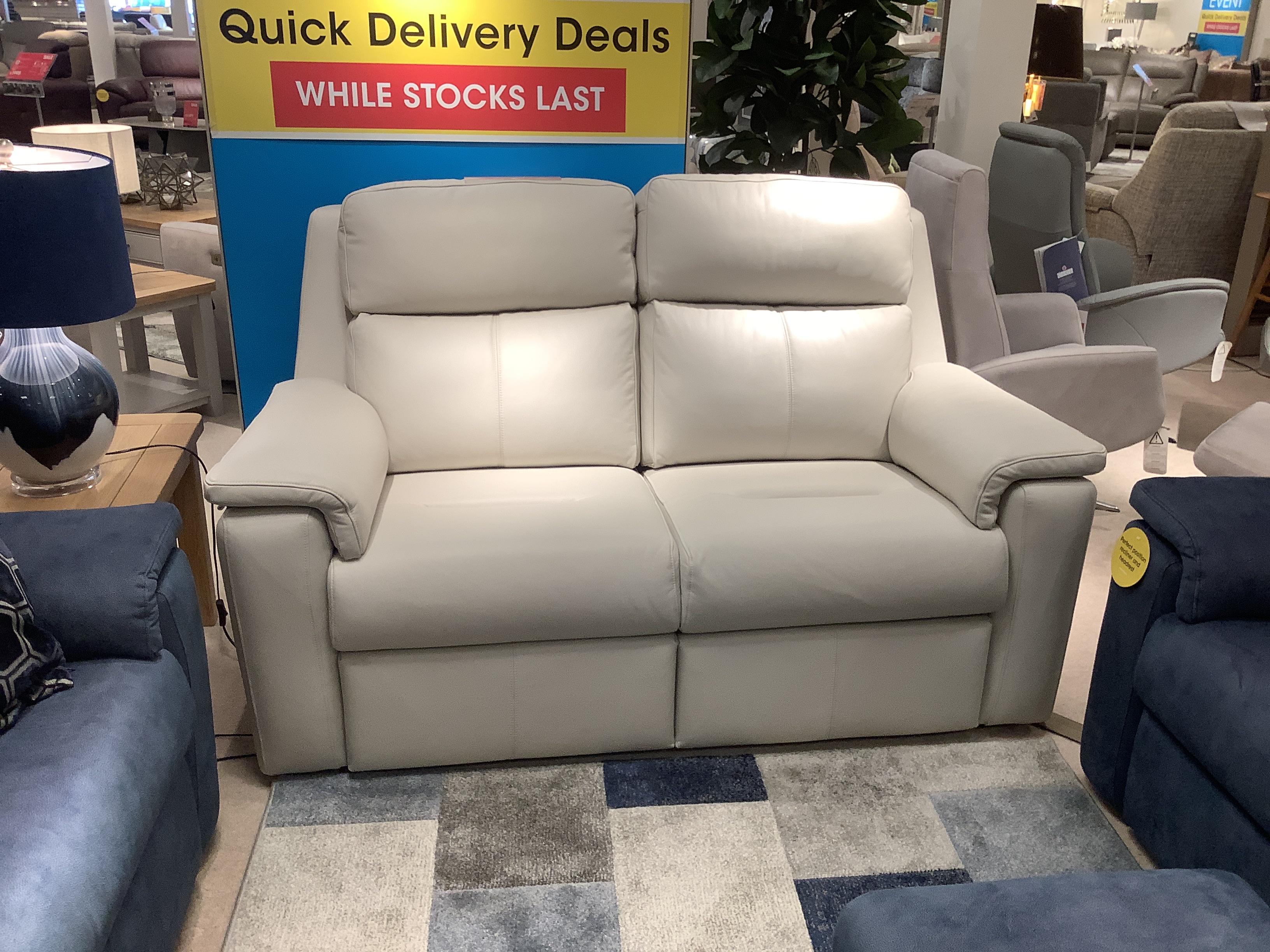 Thornbury 2 seater leather sofa in  on Furniture Village