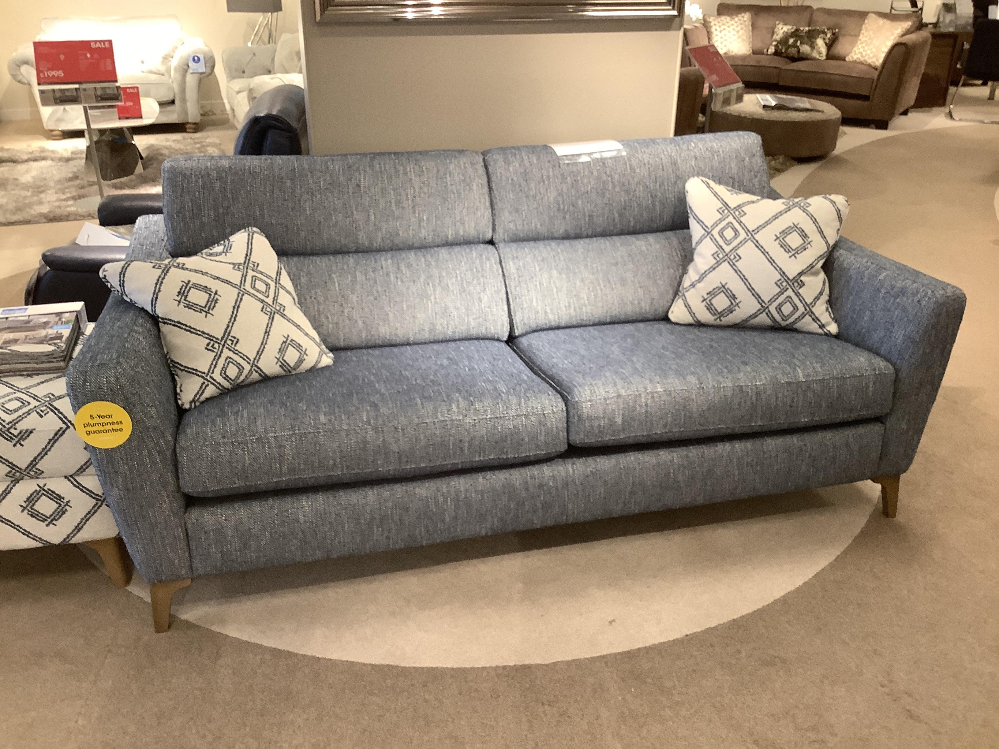 Moderna 3 seater sofa, power snuggler chair, footstool & accent chair in  on Furniture Village