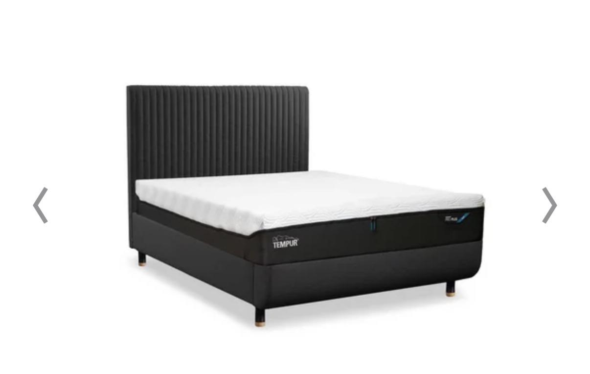 Tempur Arc king static with headboard in  on Furniture Village