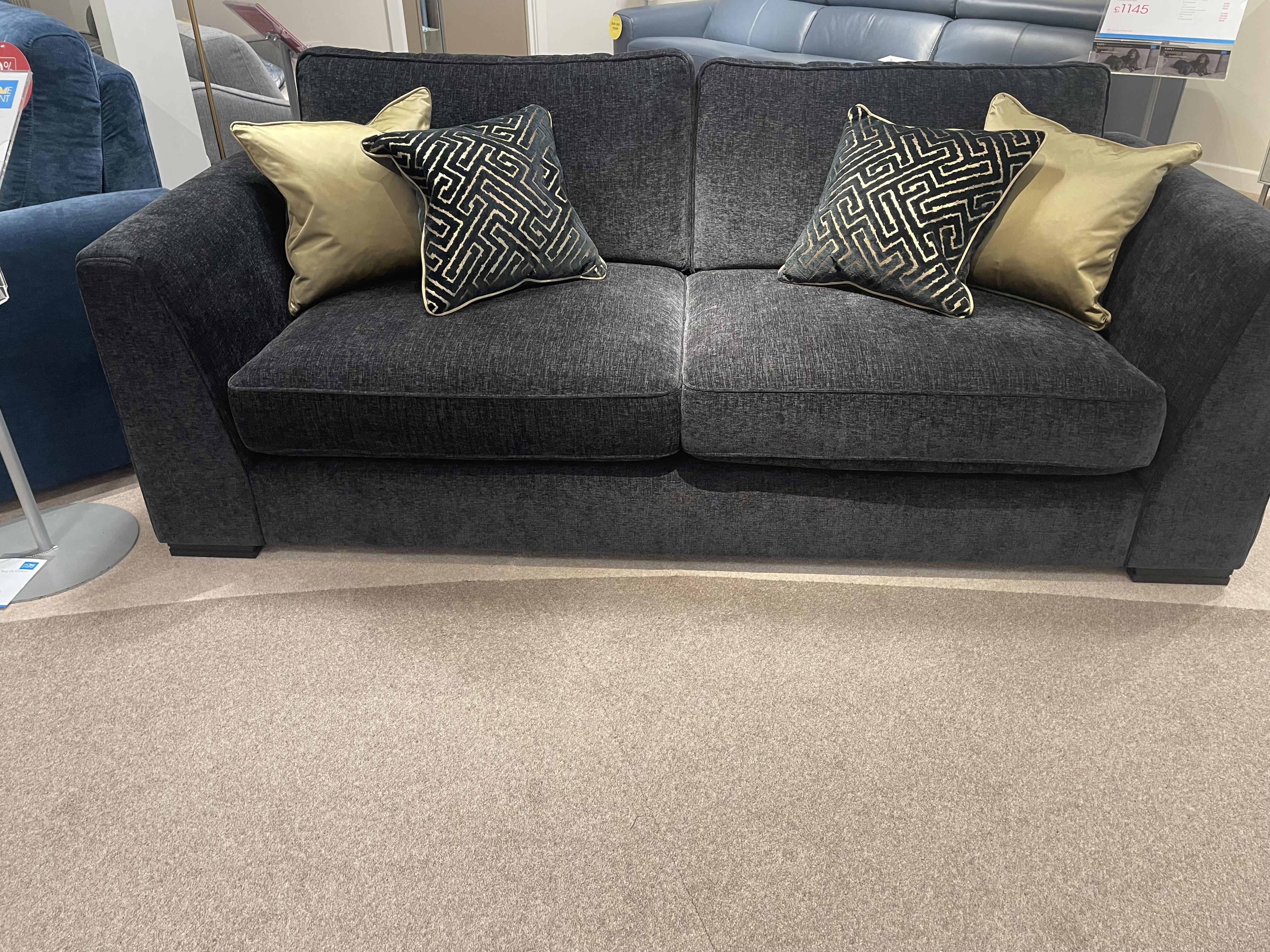 Bellissimo 3 seater sofa classic back in  on Furniture Village
