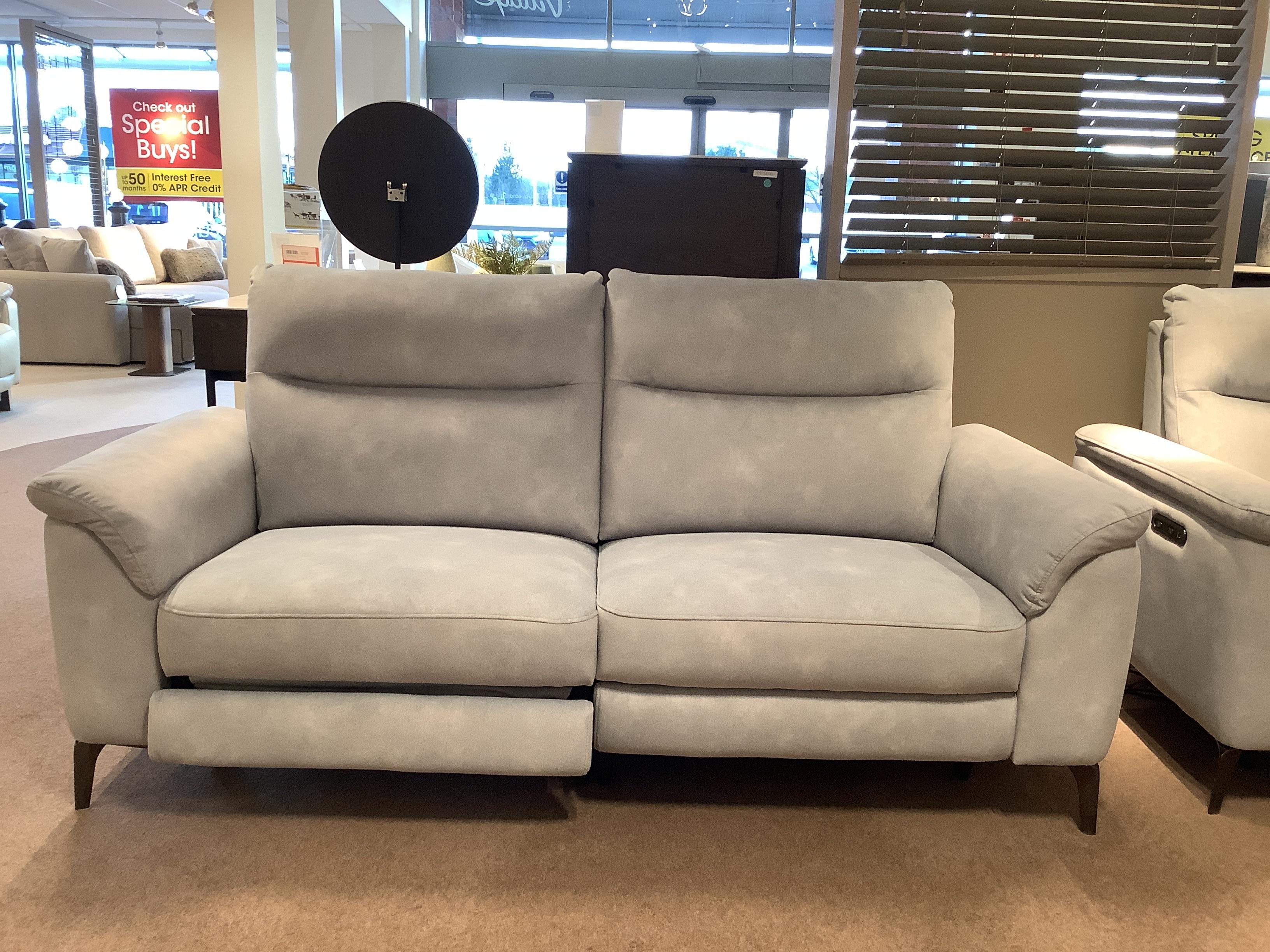 Morgan 3 Seater Power Recliner and Power Chair in  on Furniture Village