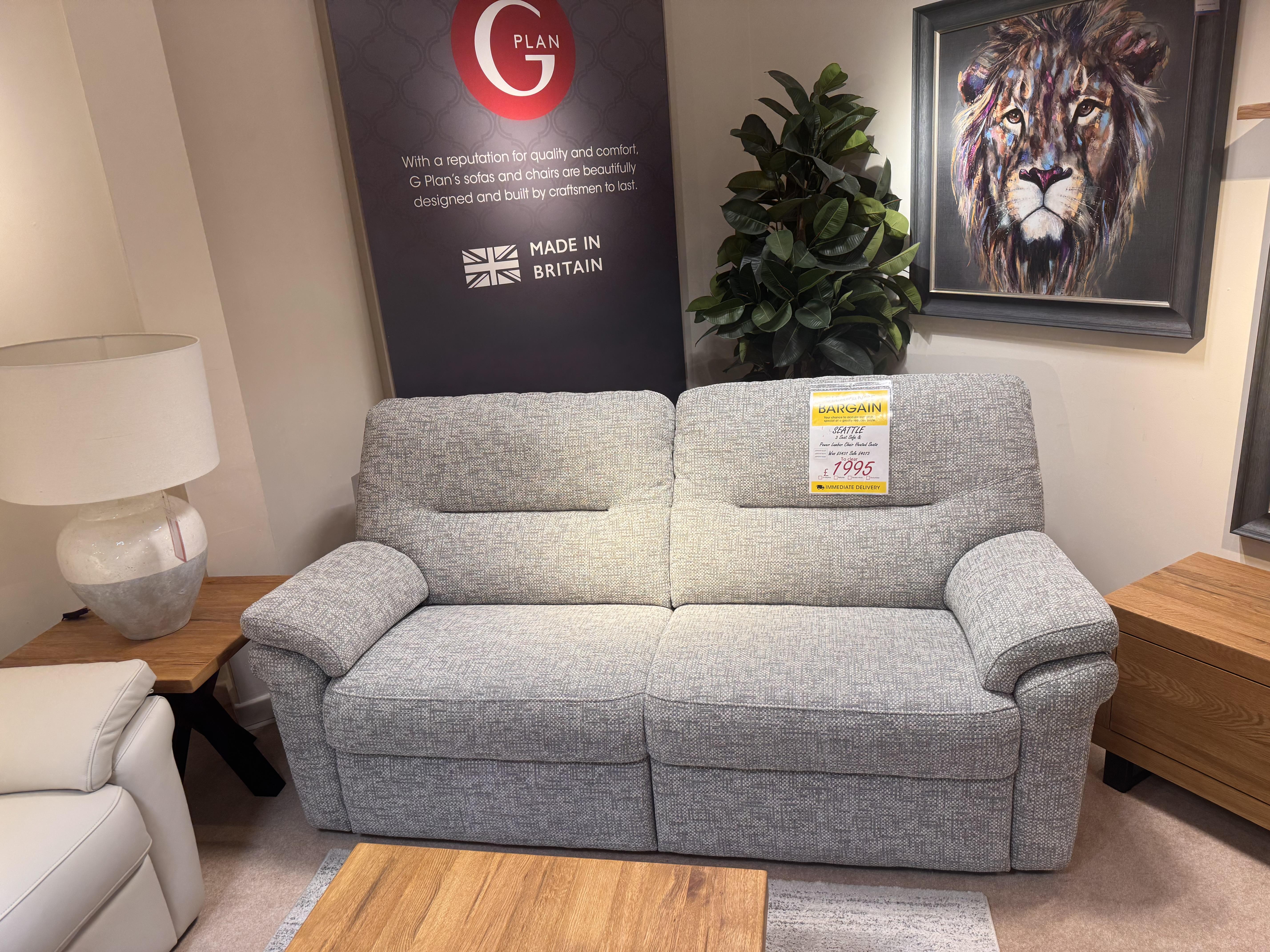 SEATTLE 3 Seater, Power Chair in  on Furniture Village