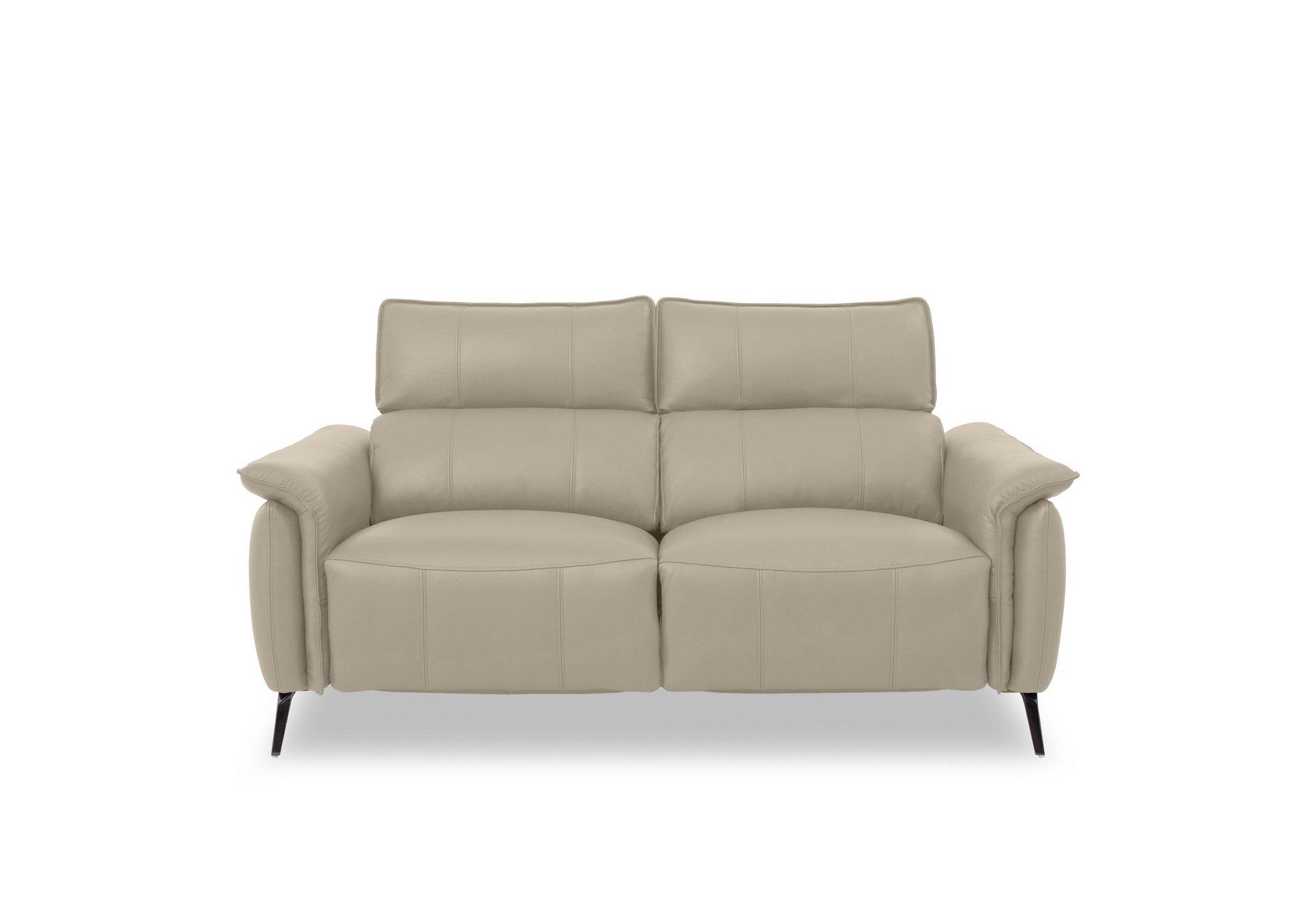 Jude 2 Seater power recliner with power headrest & Storage Footstool in Oyster in  on Furniture Village