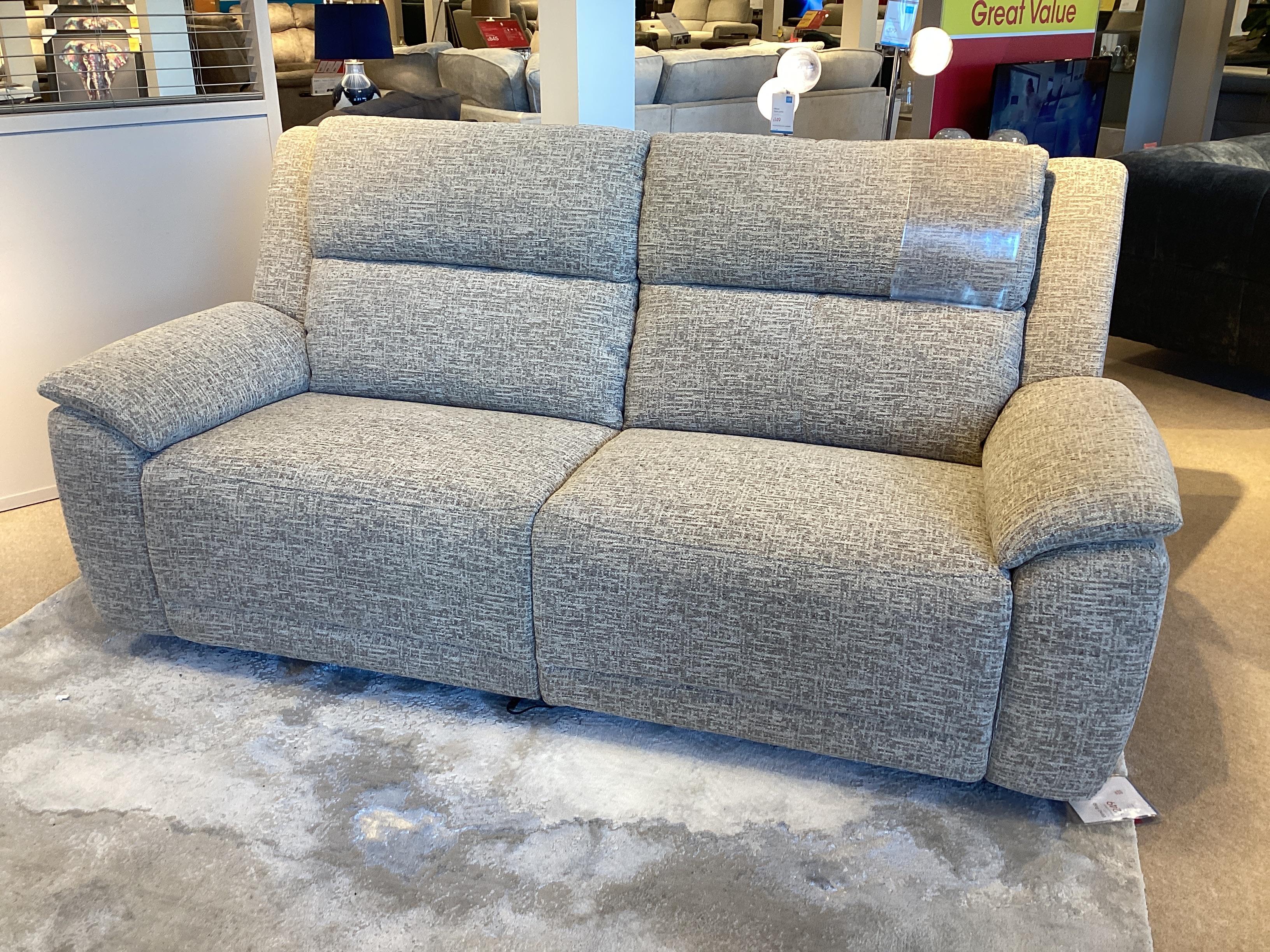 Utah 3 seater pwr recliner, pwr head rest, pwr lumbar in  on Furniture Village