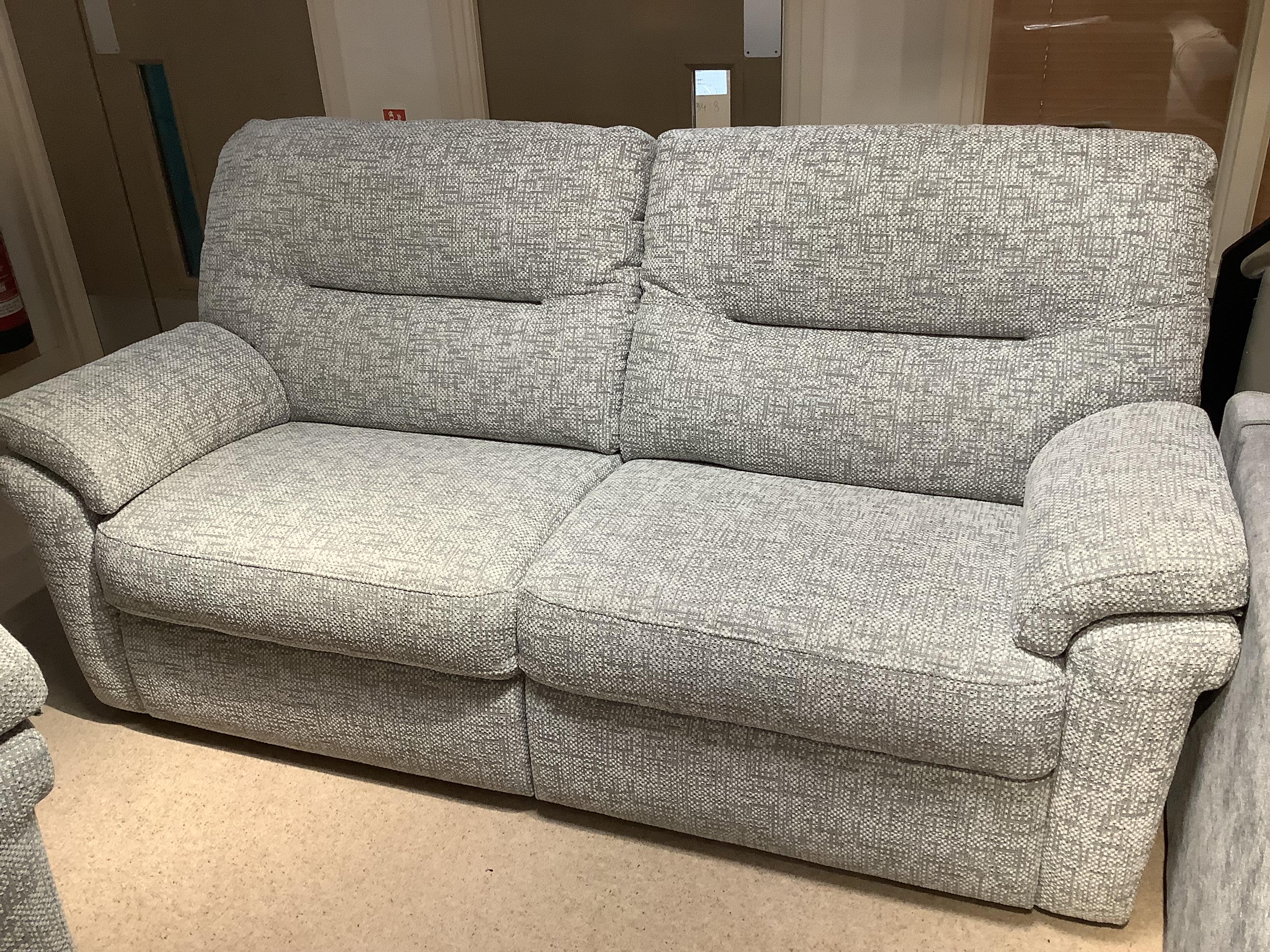 Seattle 3 seater, chair & footstool in  on Furniture Village