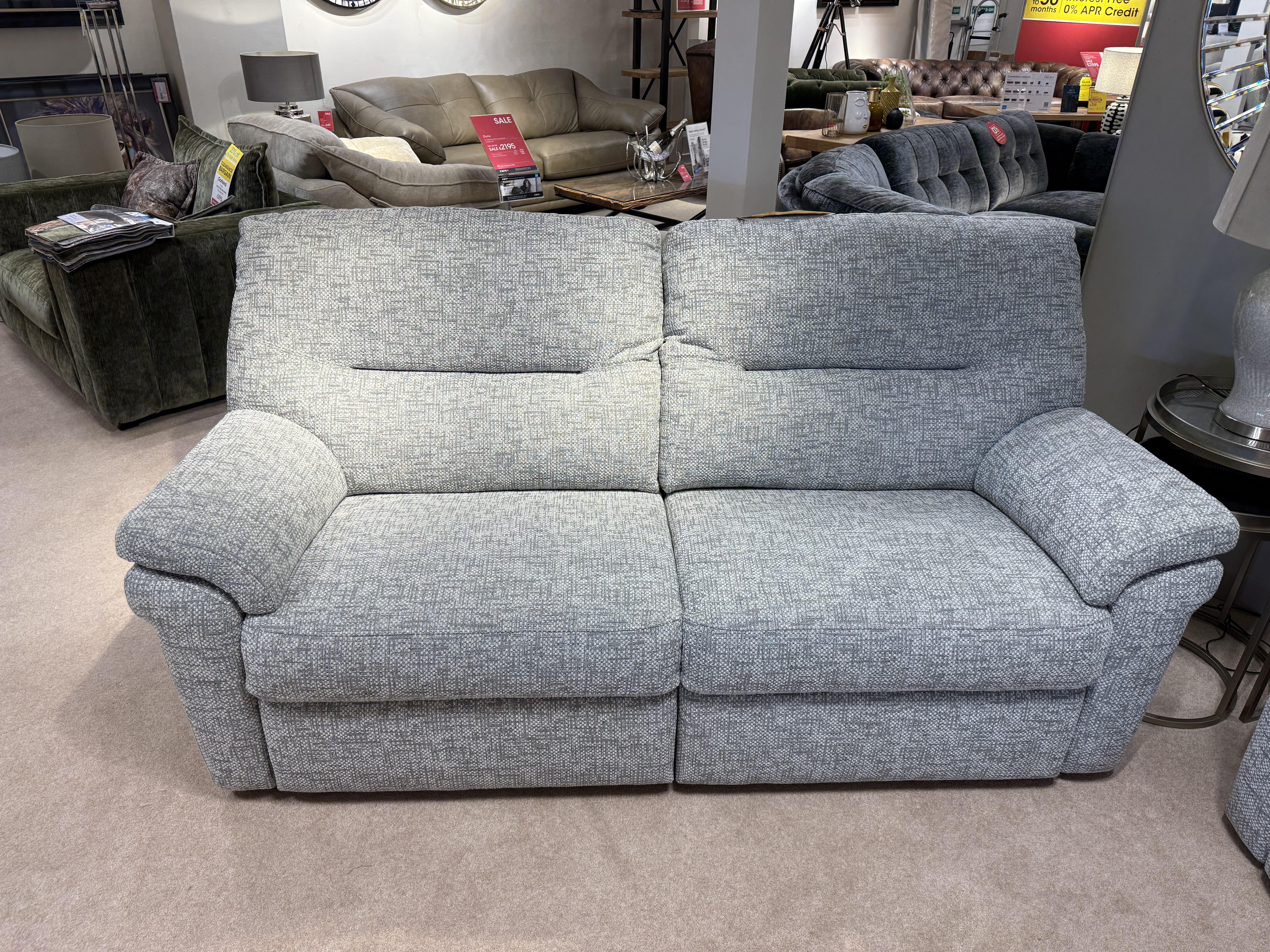 Seattle 3 seater sofa & Power chair in  on Furniture Village